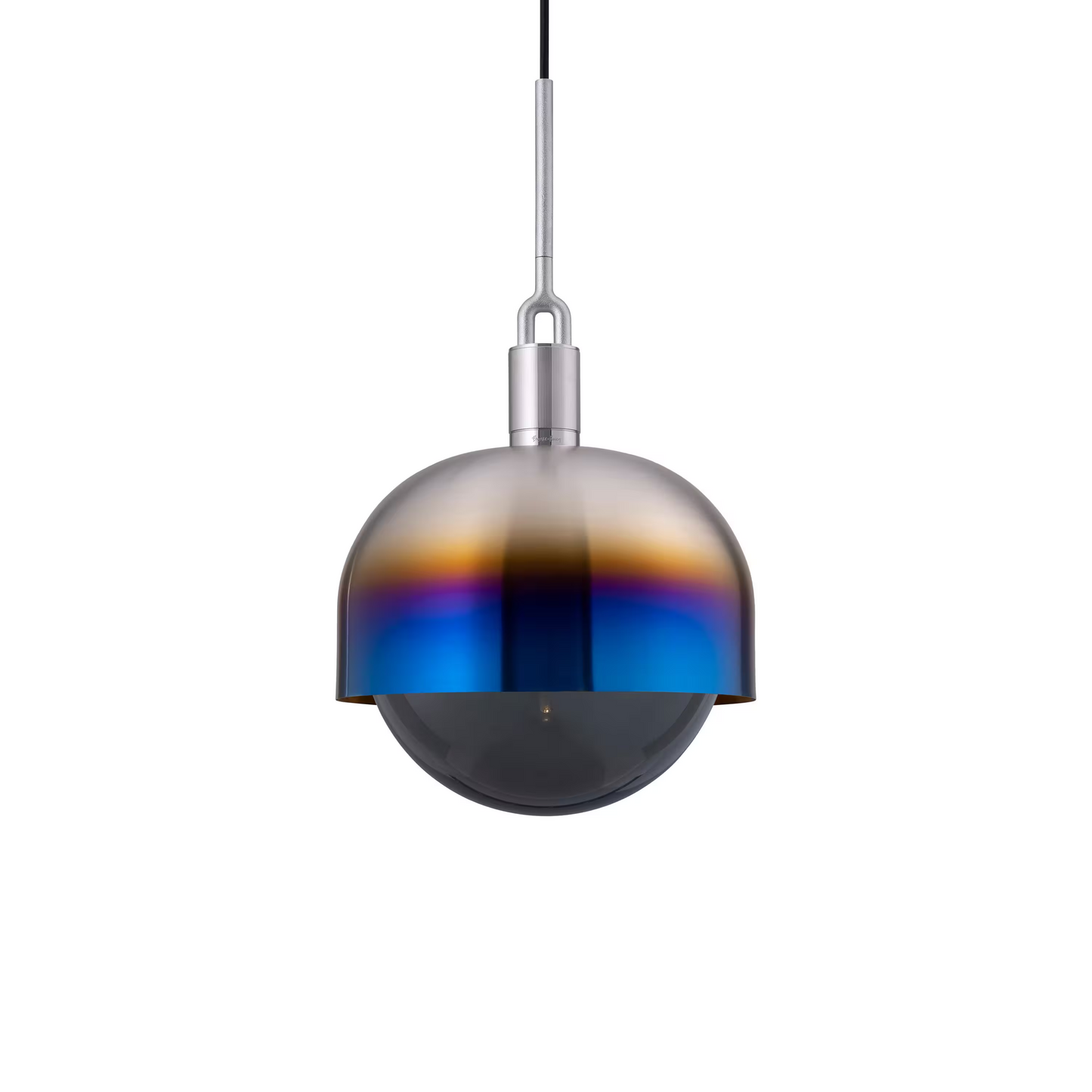 Forked Shade Pendant with Glass