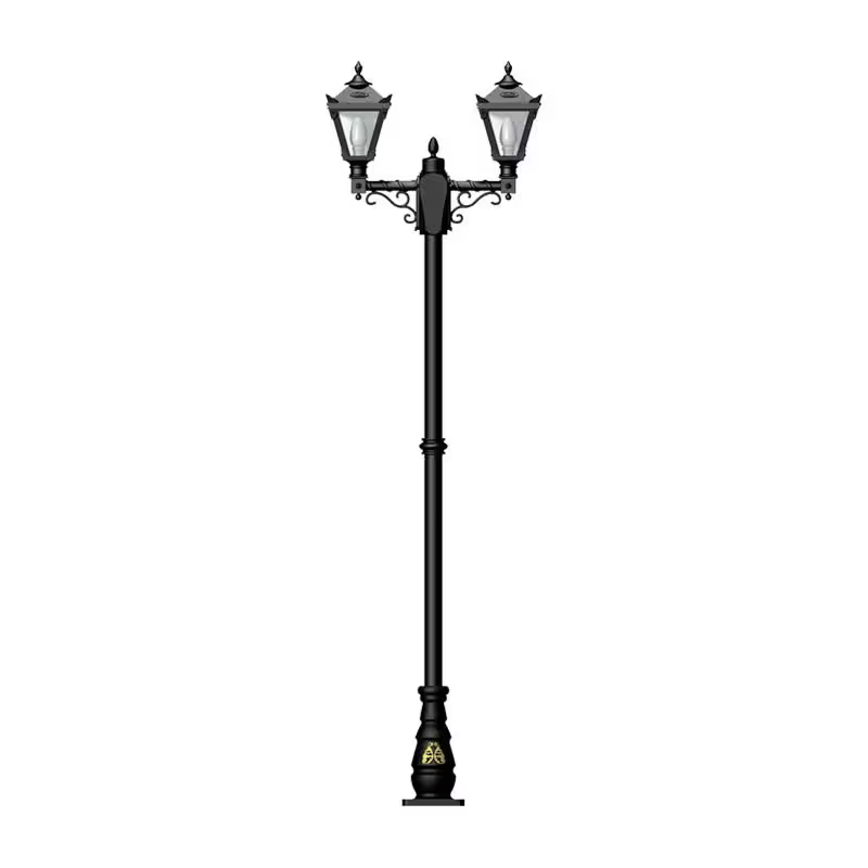Victorian Style Medium Double Headed Lamp Post 2.47M