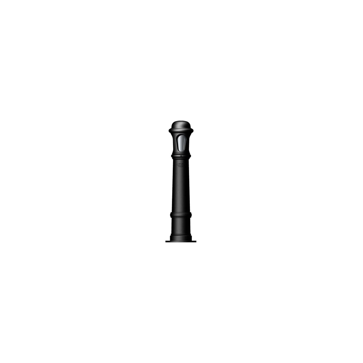 Decorative bollard light in cast iron