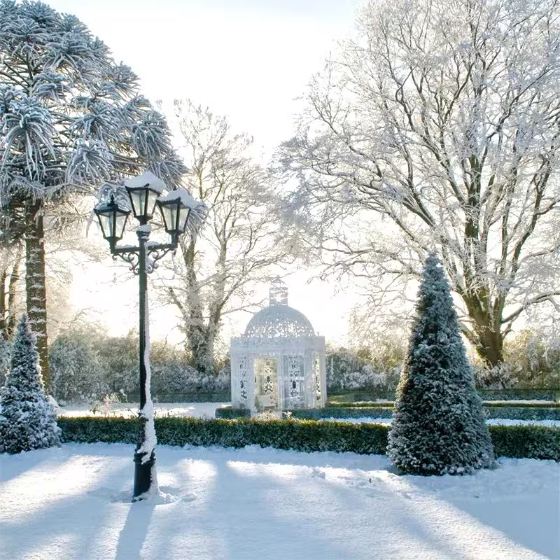 Victorian Style Large Triple Headed Lamp Post 3.5M