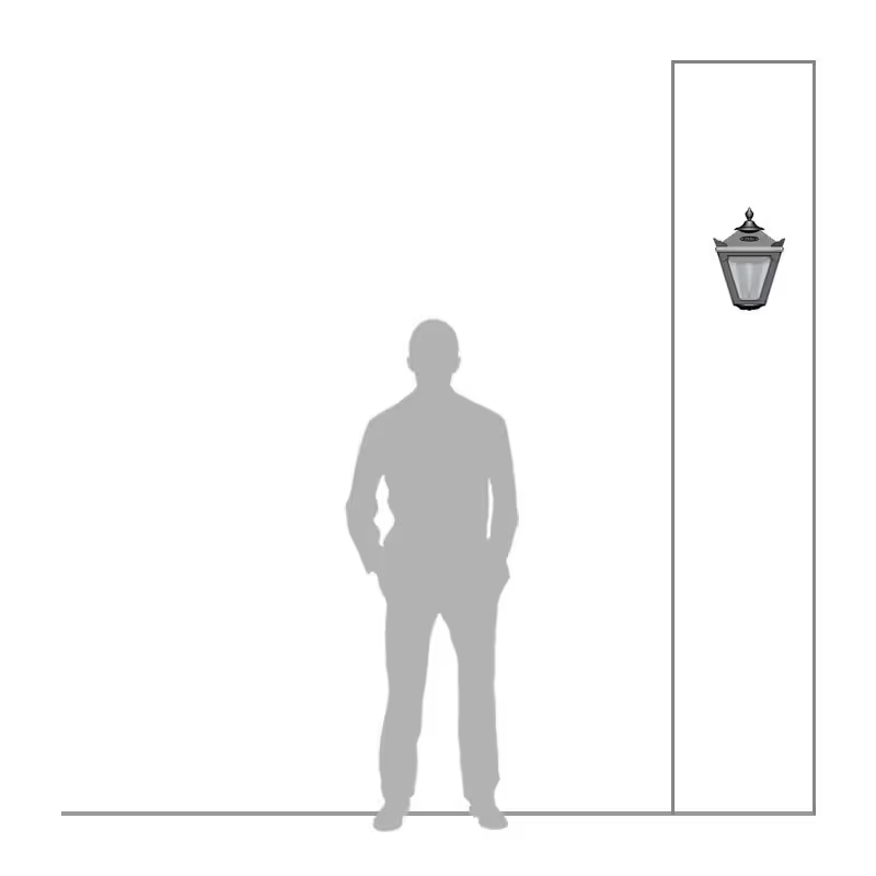 Victorian Traditional Cast Iron Bulkhead Light 0.37M