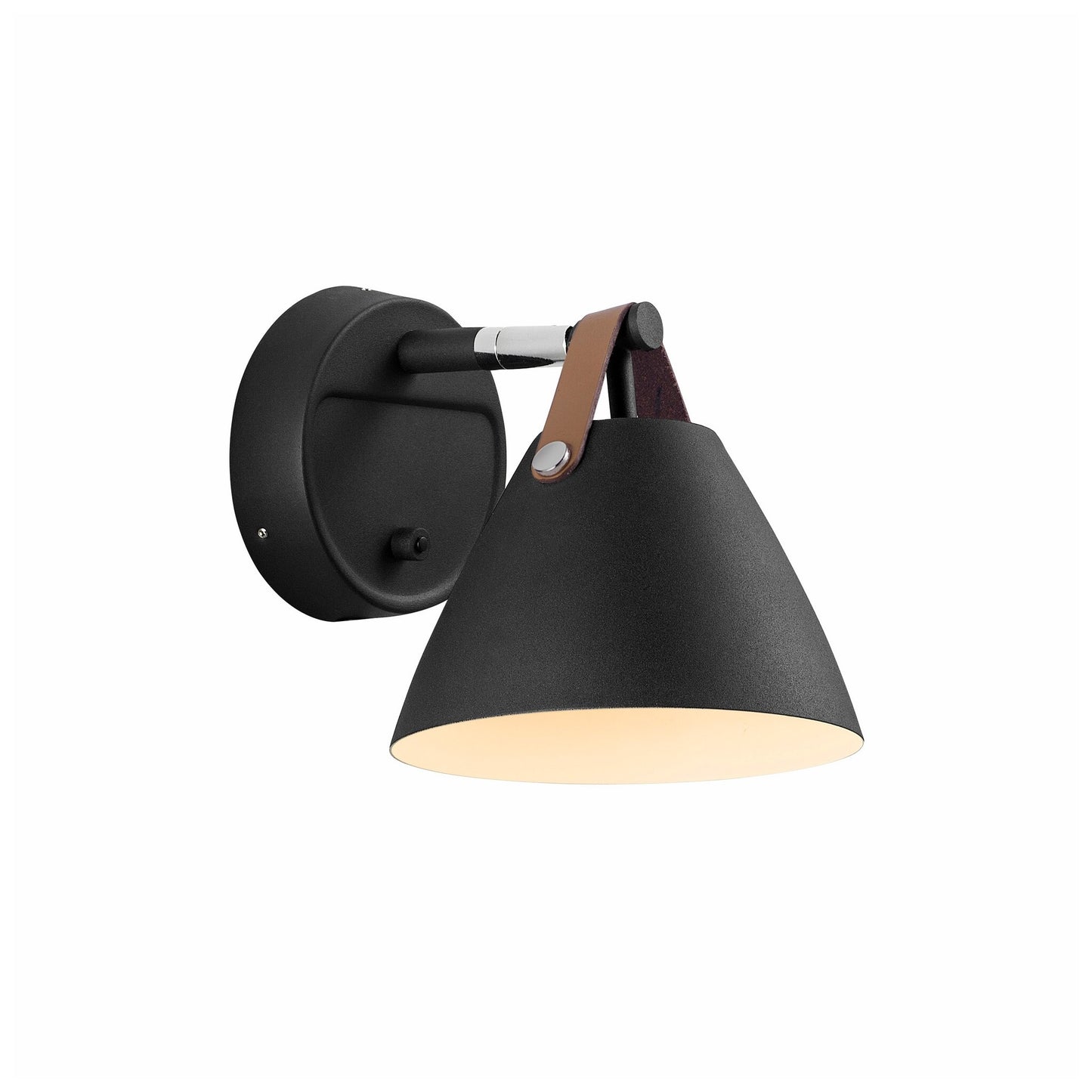 Strap 15 Wall Light with Leather Detail