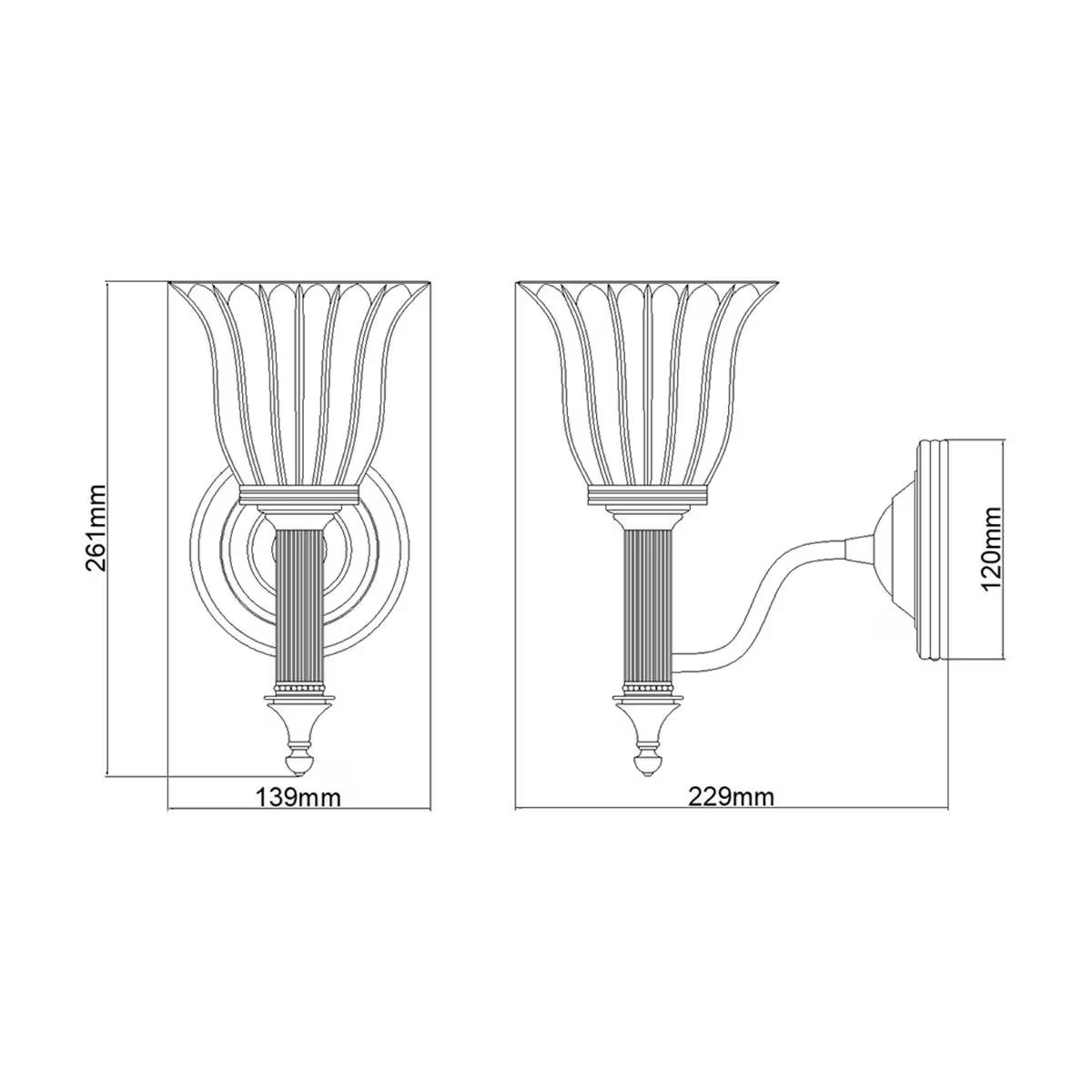 Carroll 1-Light Bathroom Wall Light