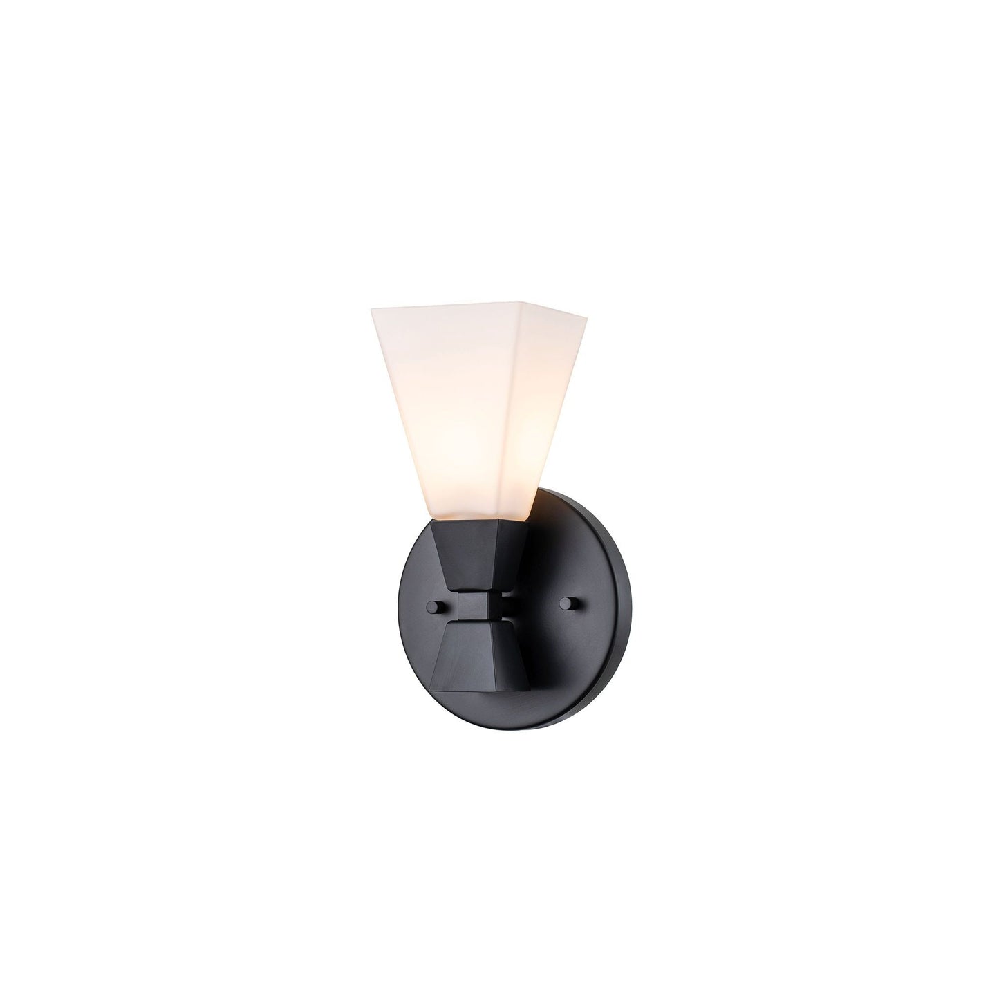 Bowtie 1lt Wall Light in Matt Black
