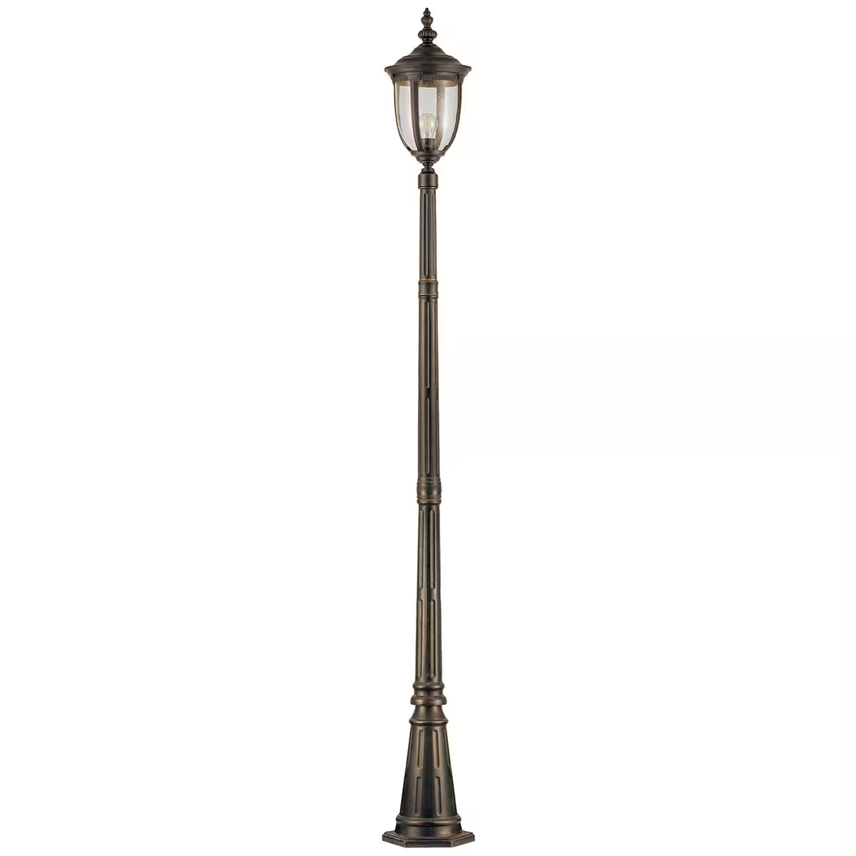 Cleveland 1-Light Single Head Lamp Post in Weathered Bronze