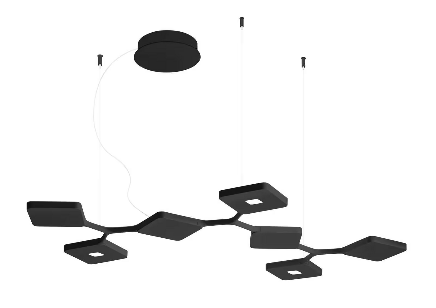 Quad Bi Emission 7 Moduli LED Pendant