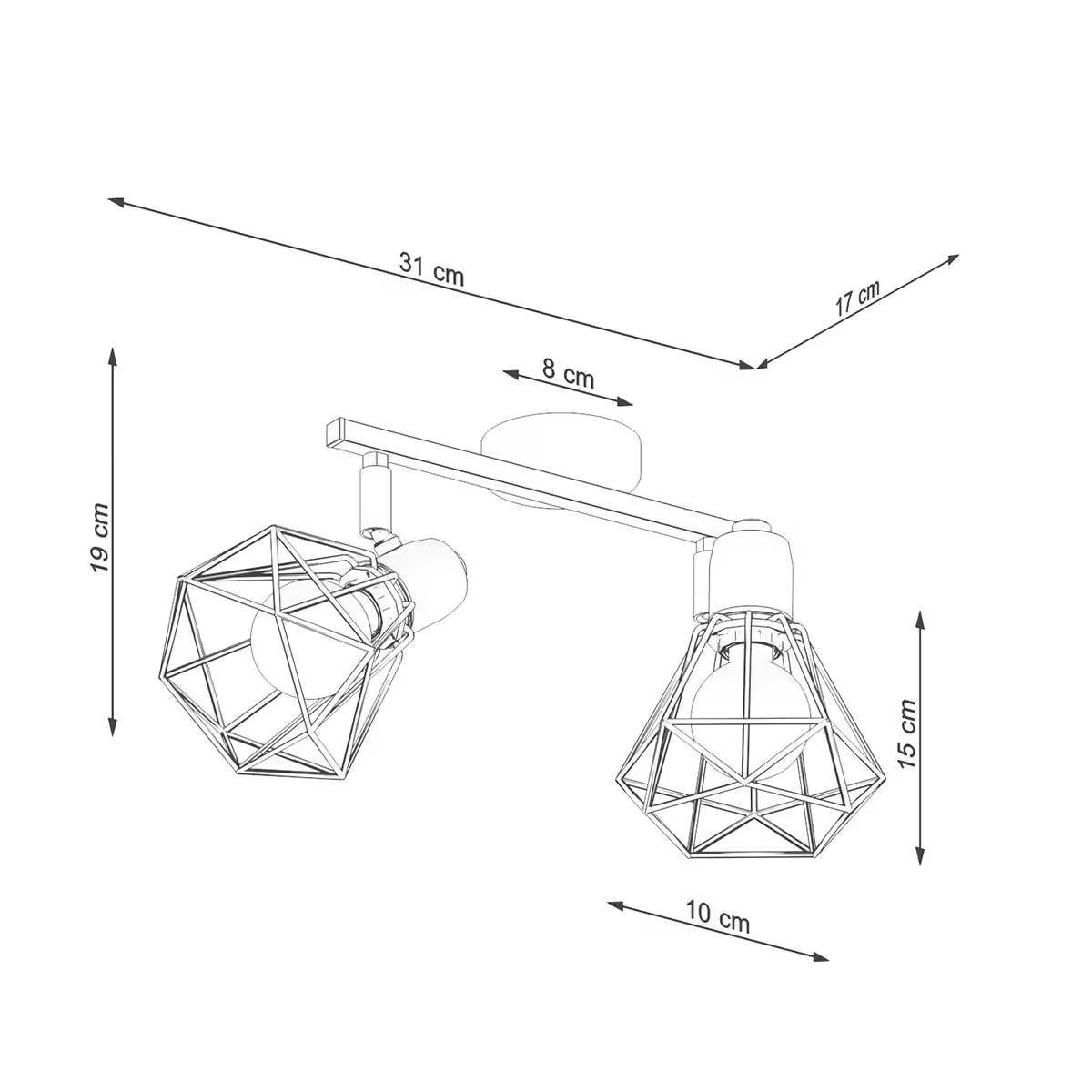 Artemis 2 Ceiling Light