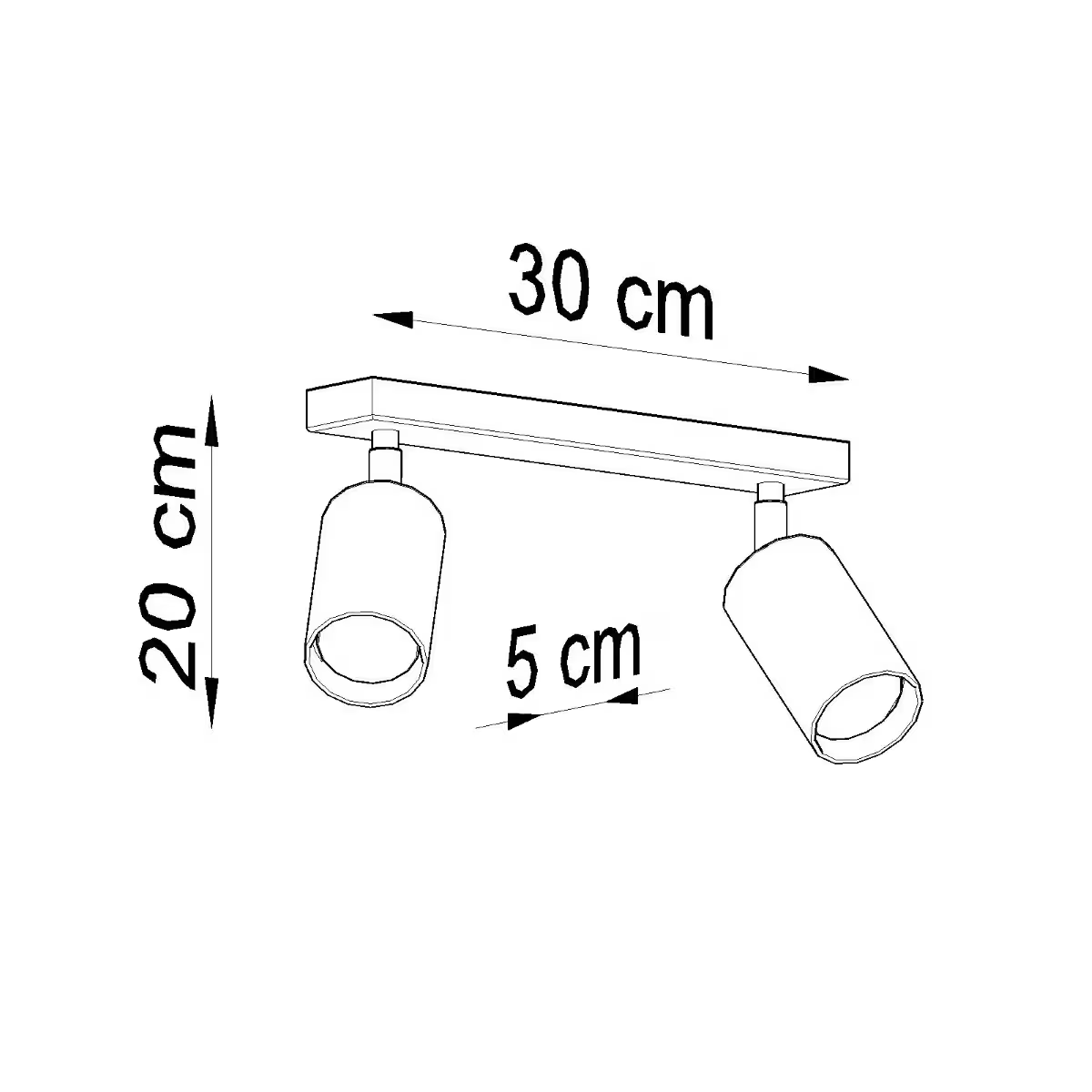 Berg 2 Ceiling Light