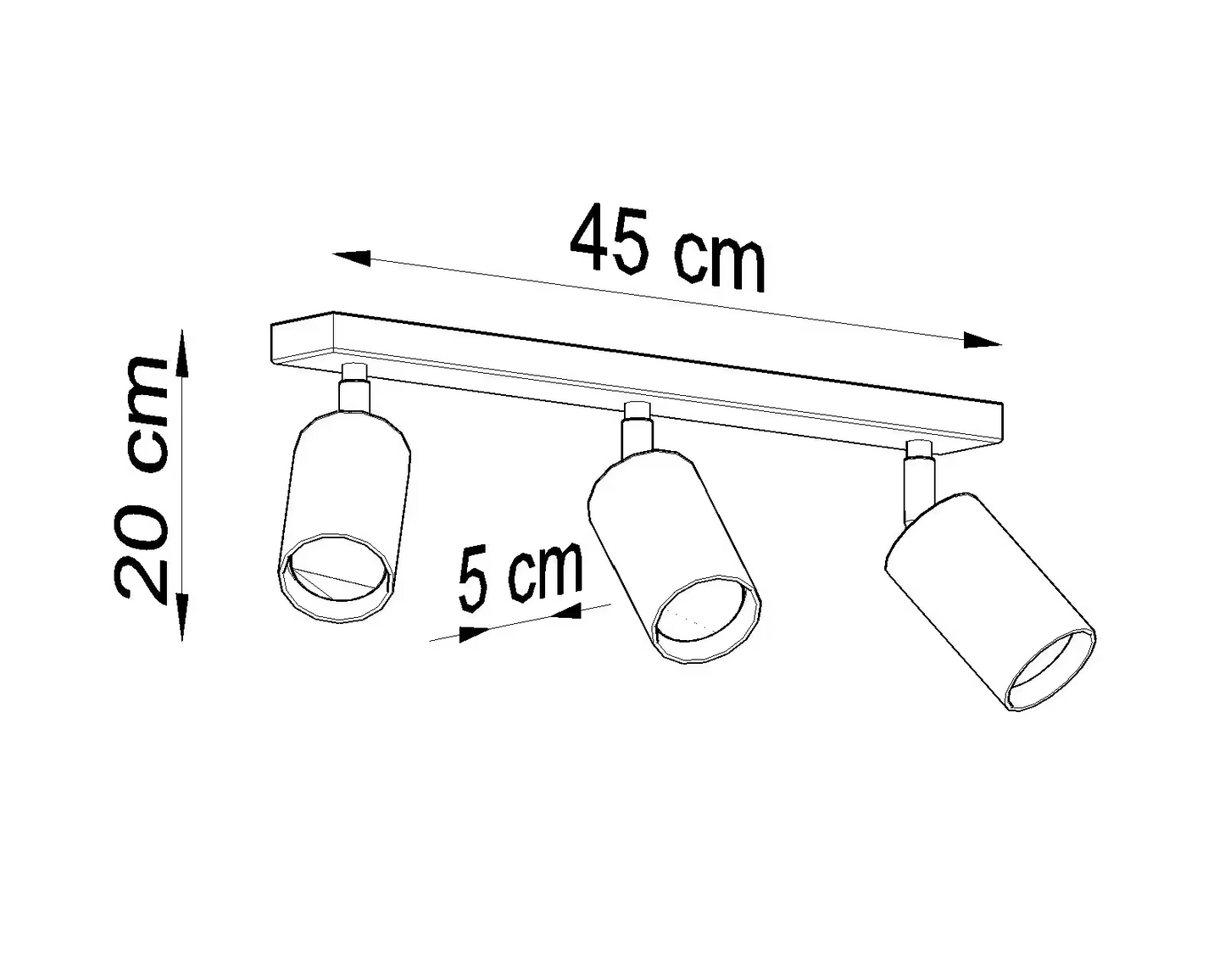 Berg 3 Ceiling Light
