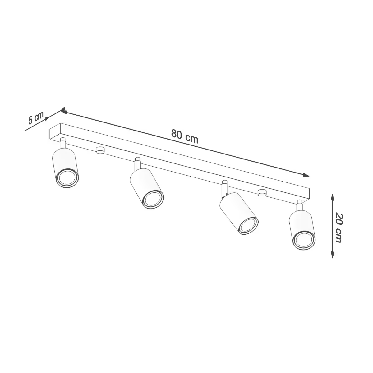 Berg 4 Ceiling Light