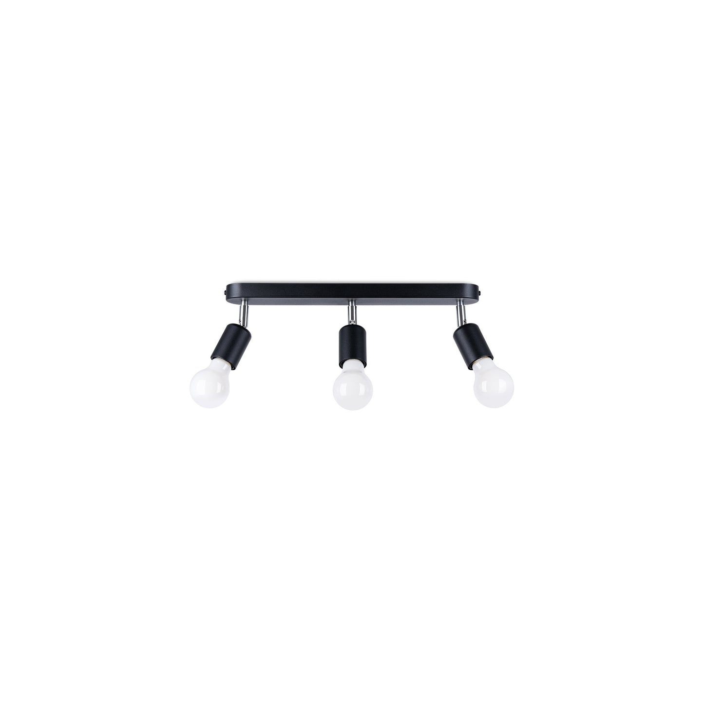 Fornes 3 Ceiling Light in Black
