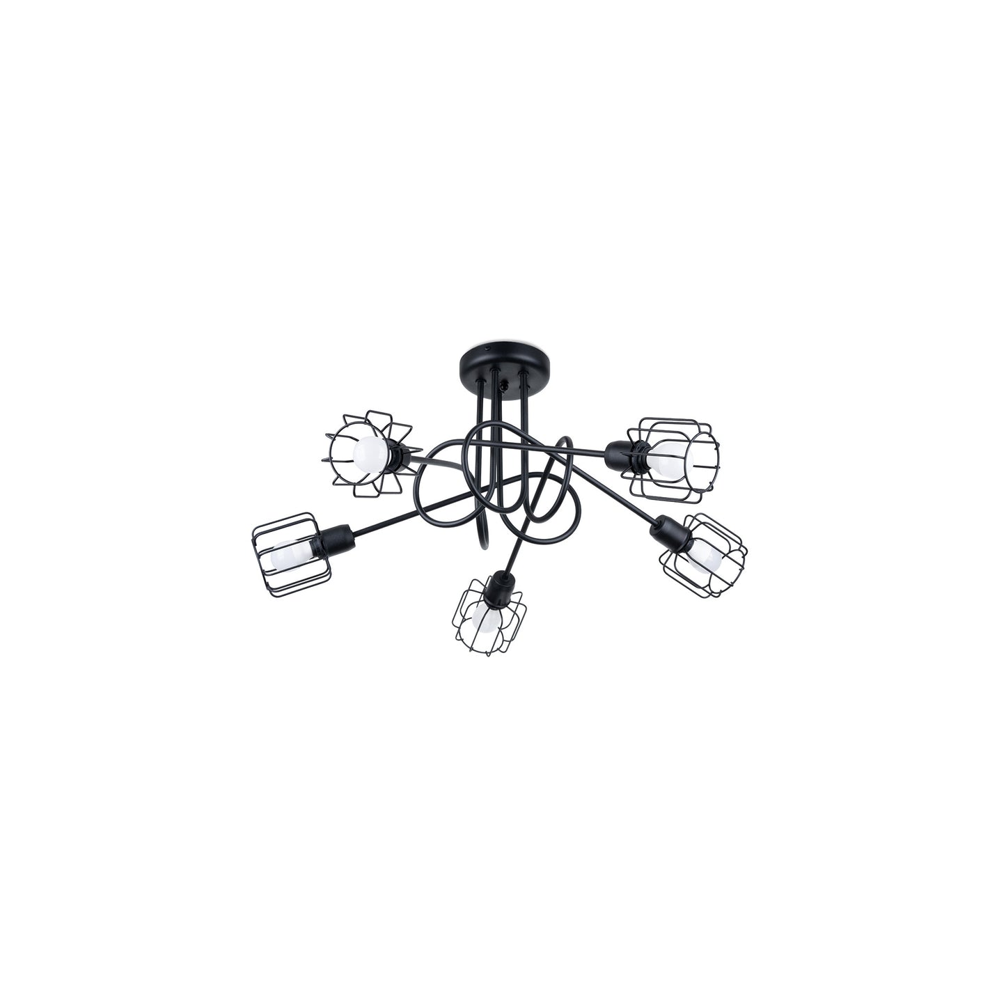 Beluci 5S Chandelier in Black