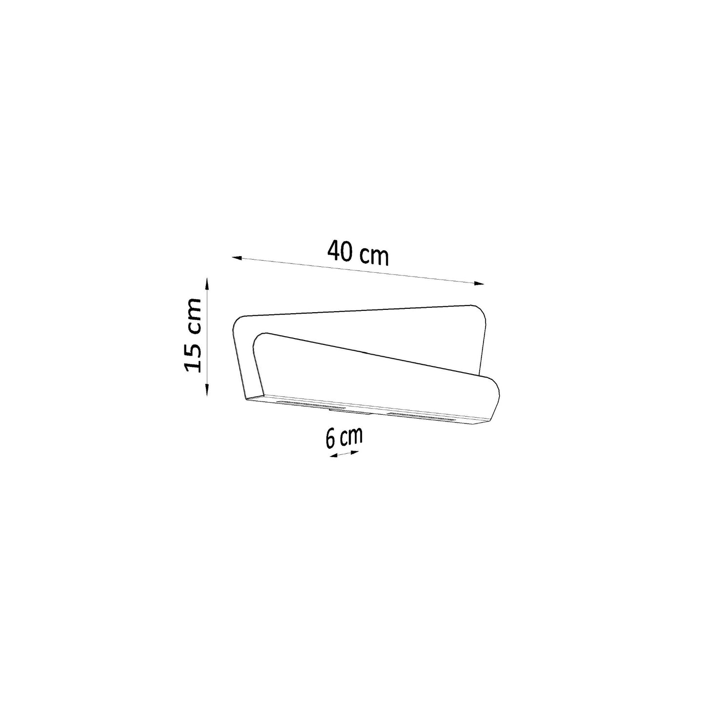 Bascia Wall Light in White