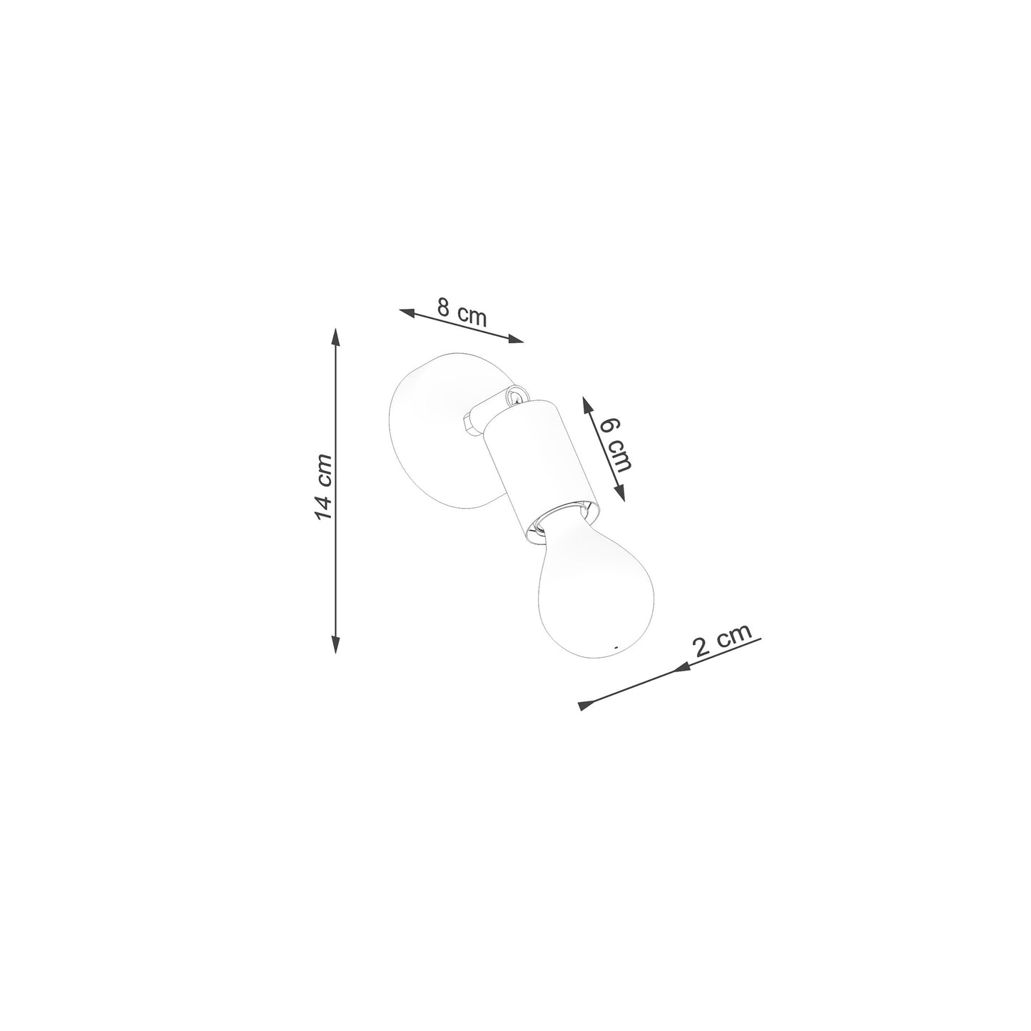 Fornes 1 Wall Light in Black