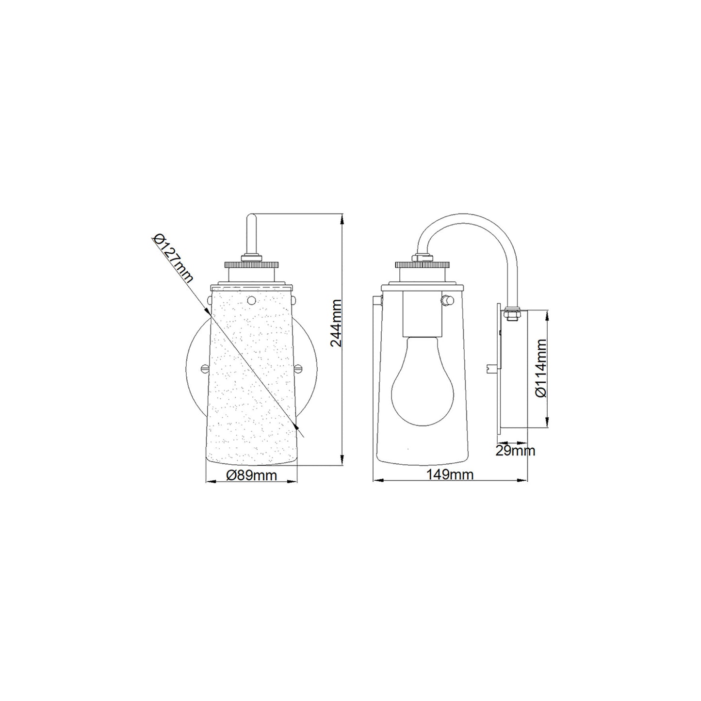 Braelyn 1-Light Wall Light