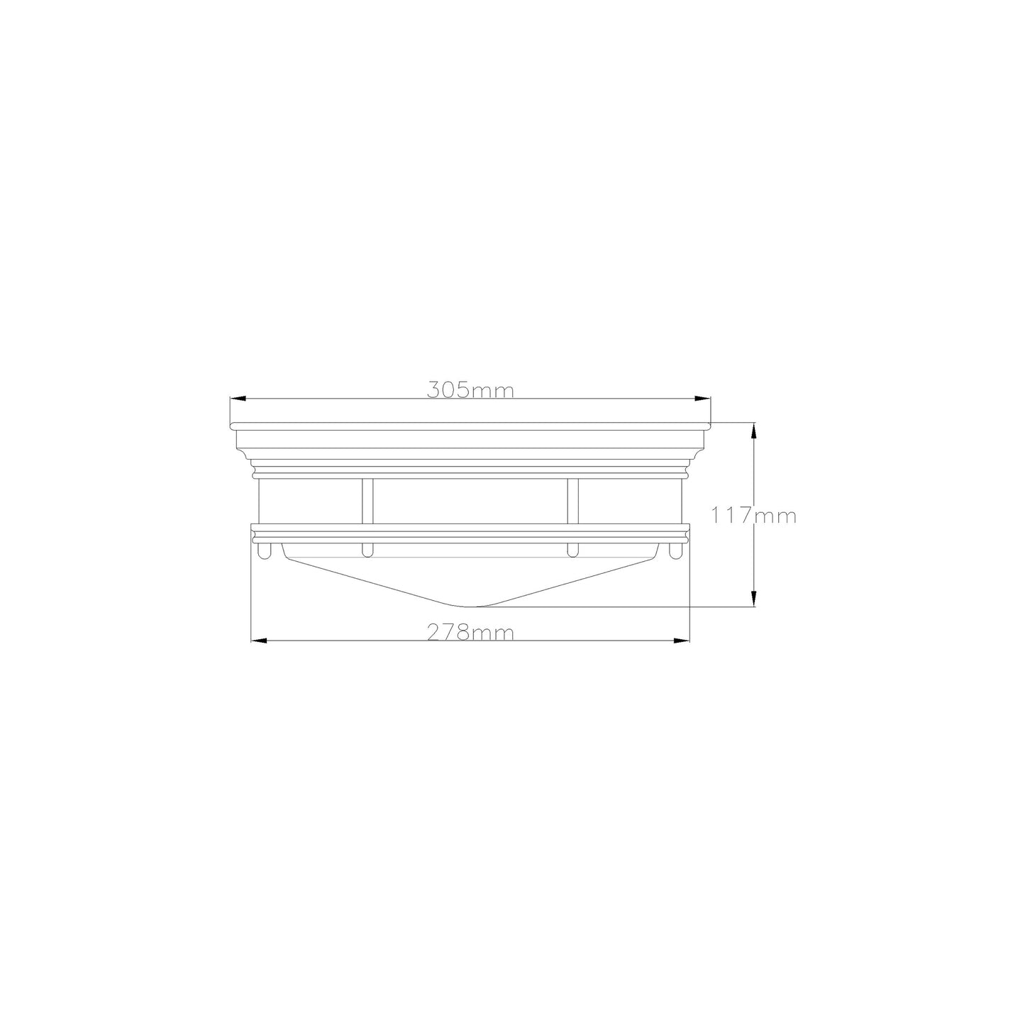 Hadrian 2-Light Flush Mount