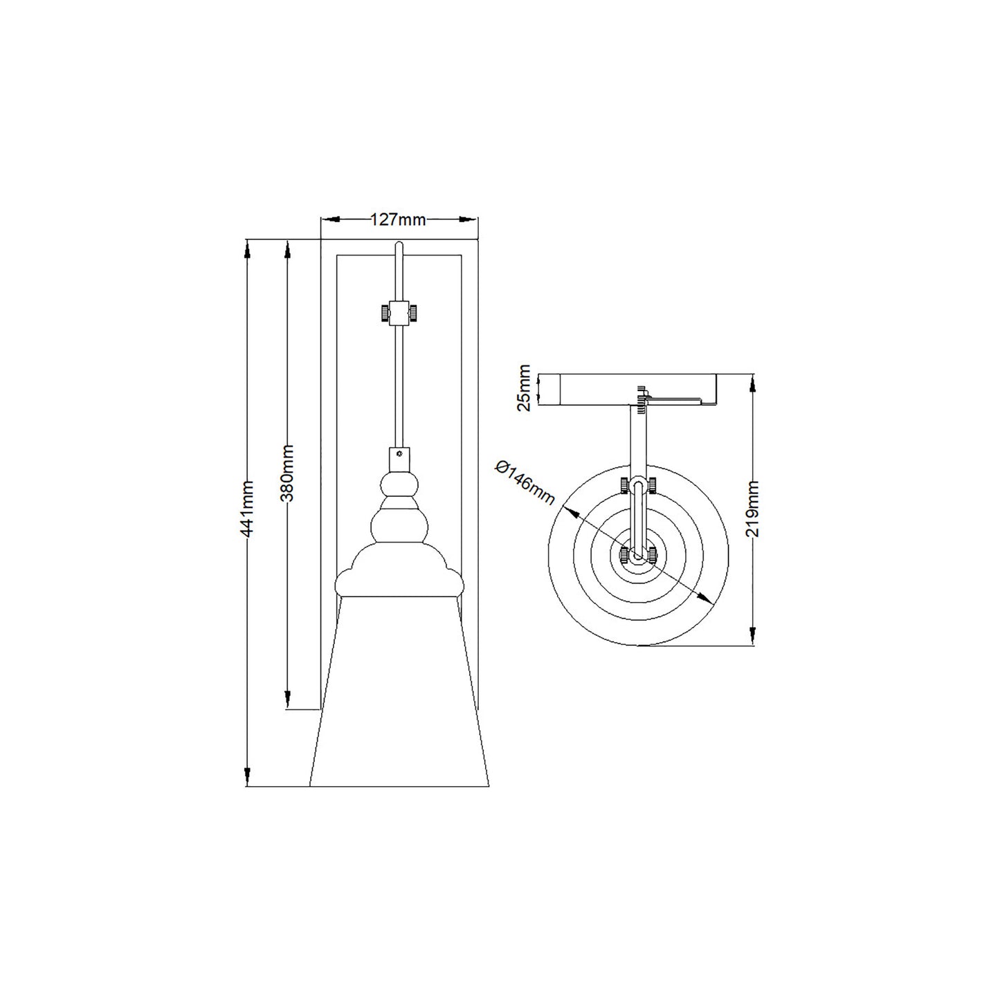 Loras 1-Light Wall Light in Chrome