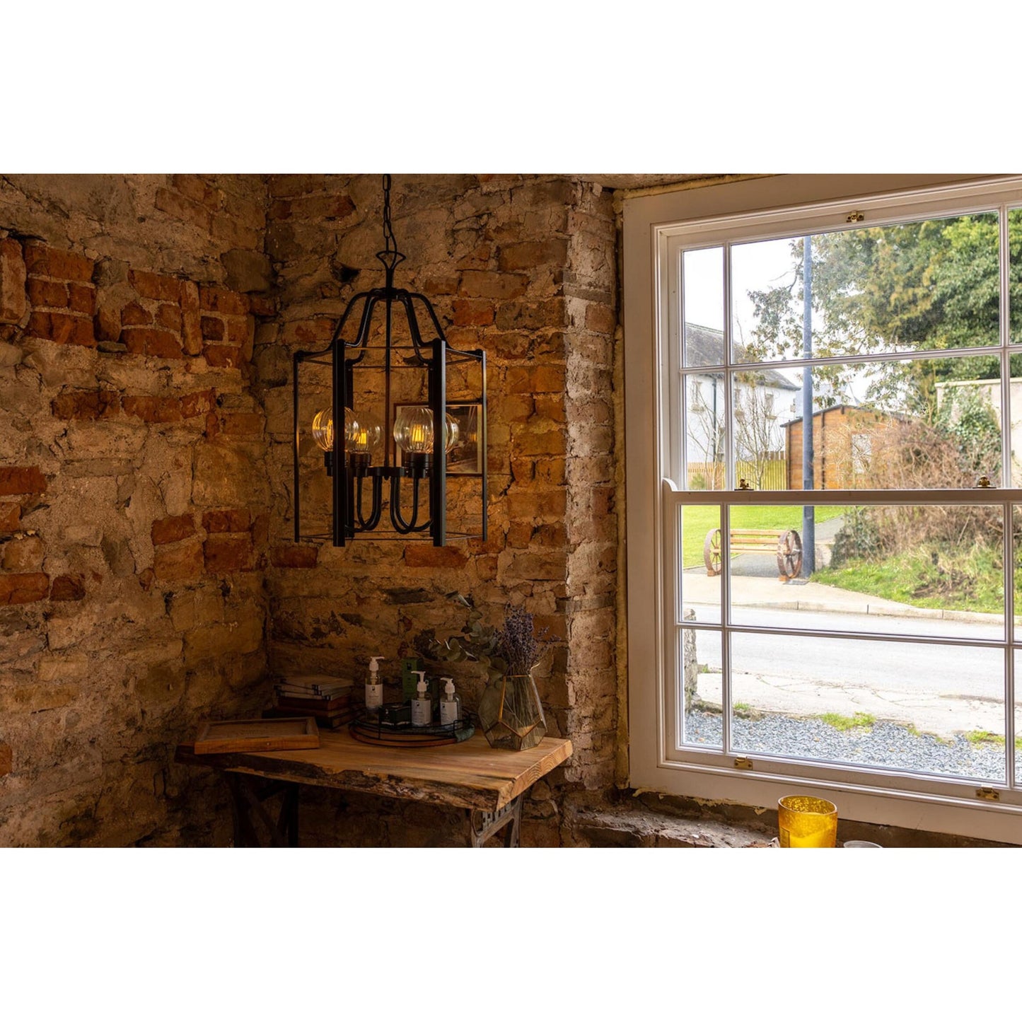Portroe 4-Light Outdoor Hanging Lantern