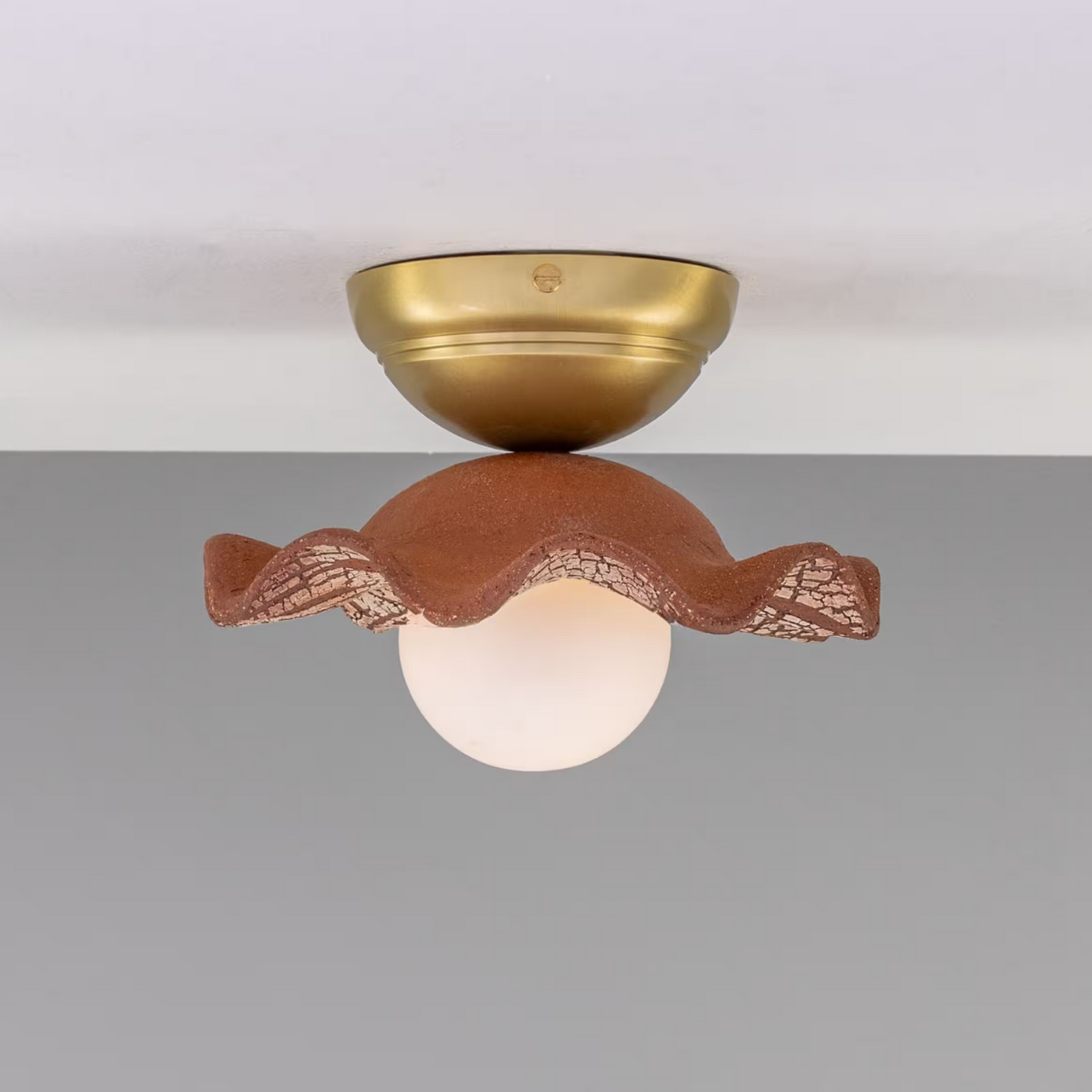 Rivale Wavy Ceramic Ceiling Light