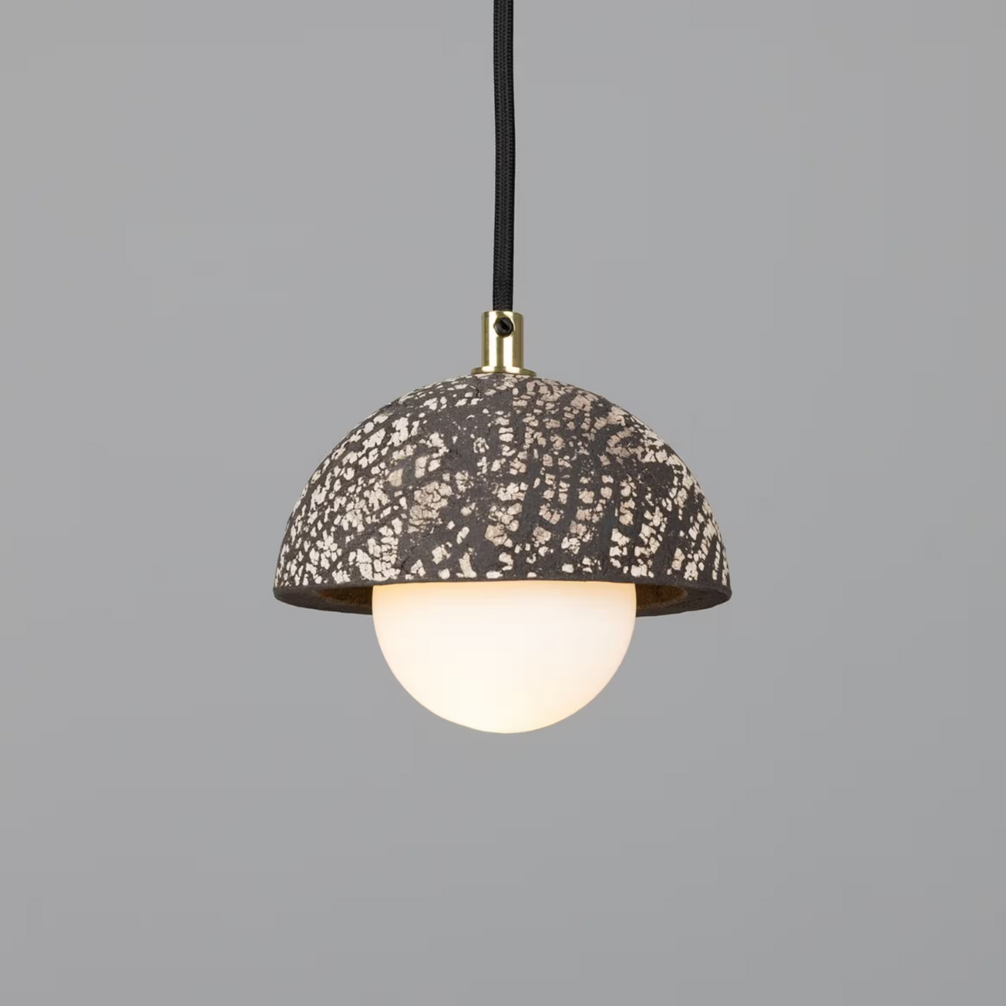 Ferox Small Ceramic Dome Pendant Light