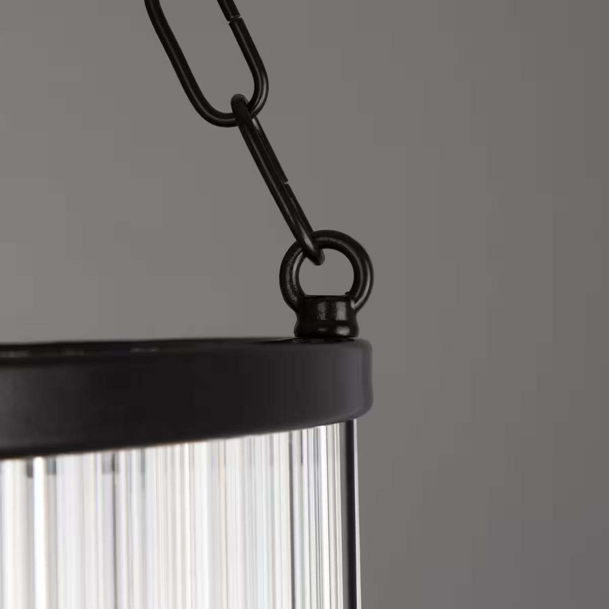 Caledon Two-Tier Pendant in Matt Black