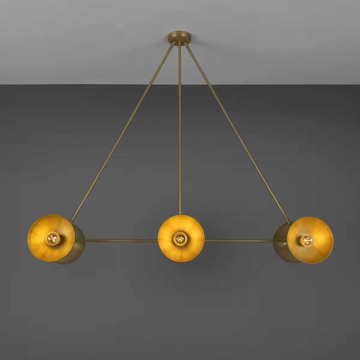 Eclipse 6-Light Brass Dome Pedant