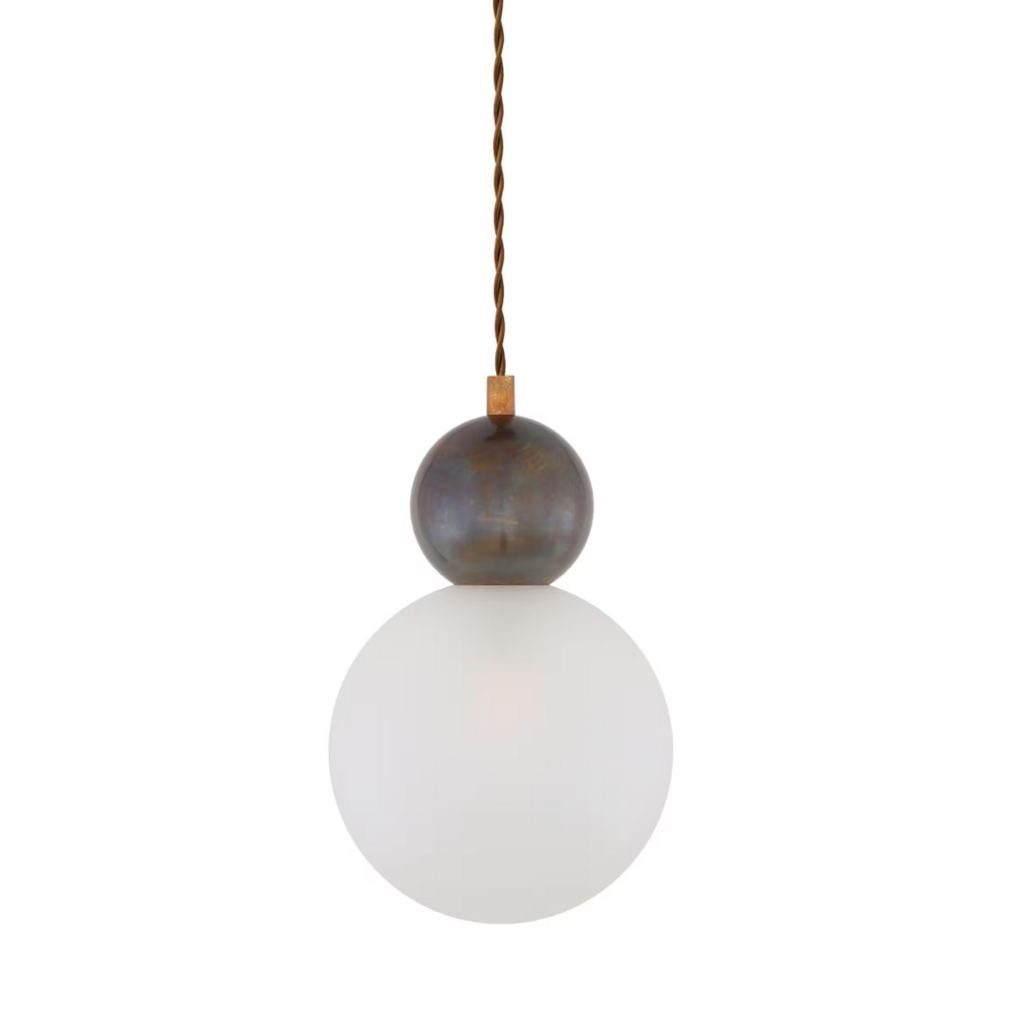 Helena Brass and Glass Ball Pendant