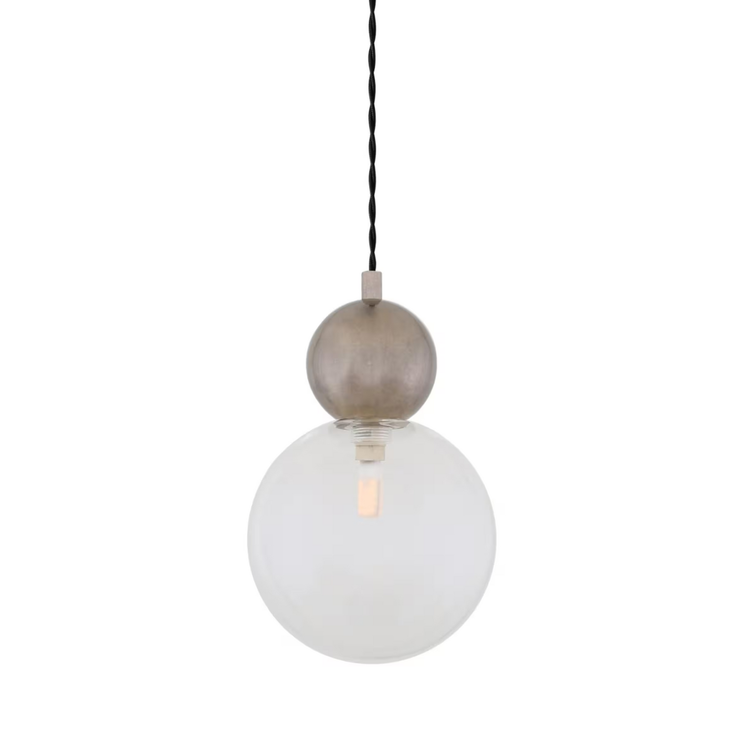Helena Brass and Glass Ball Pendant