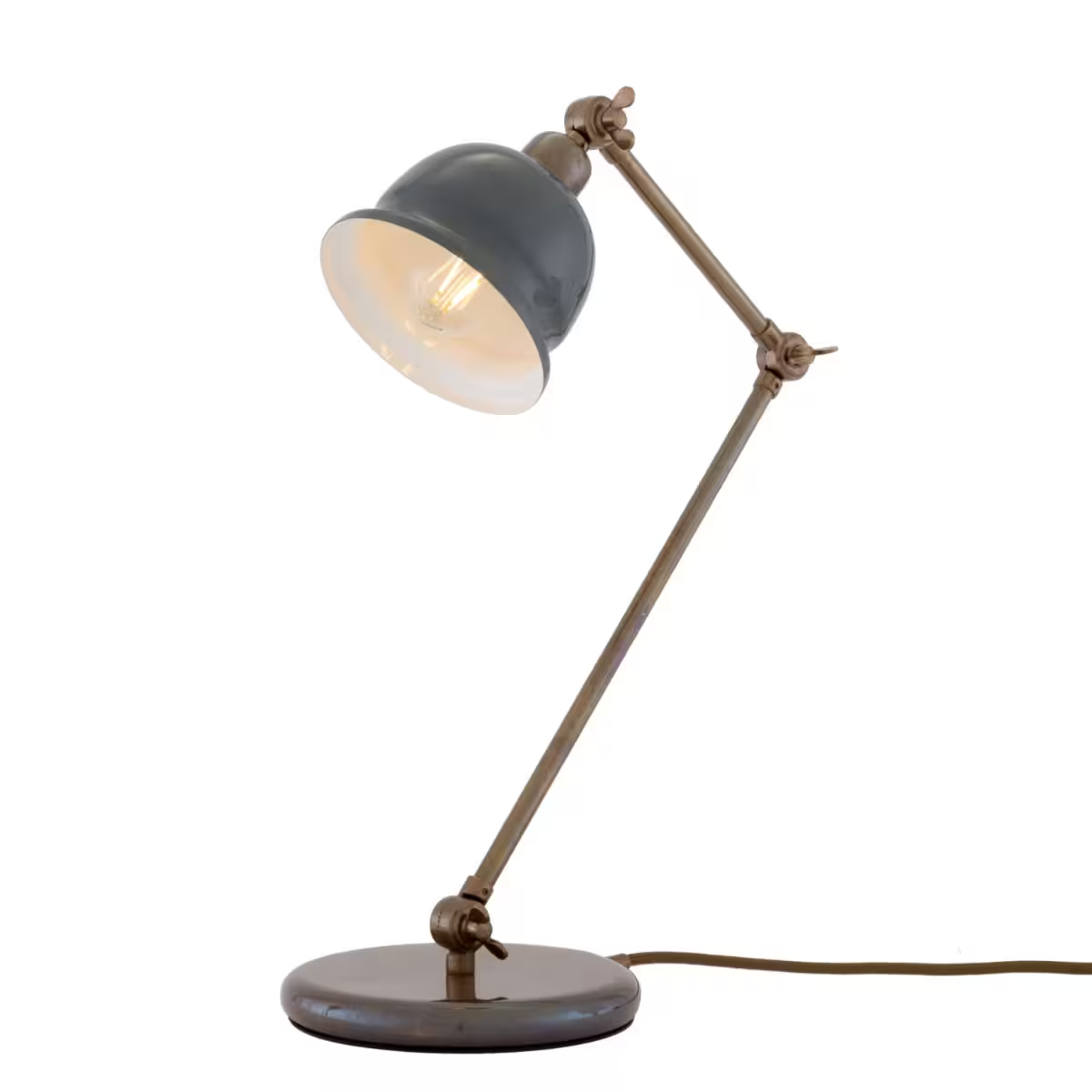 Nico Vintage Brass Table Lamp