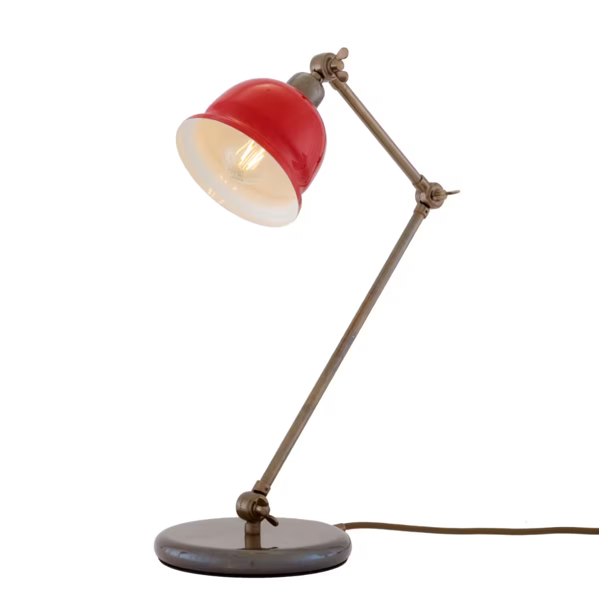 Nico Vintage Brass Table Lamp