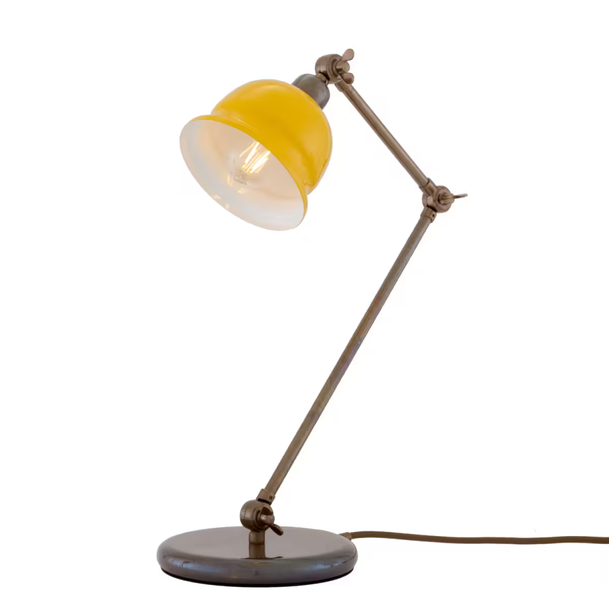 Nico Vintage Brass Table Lamp