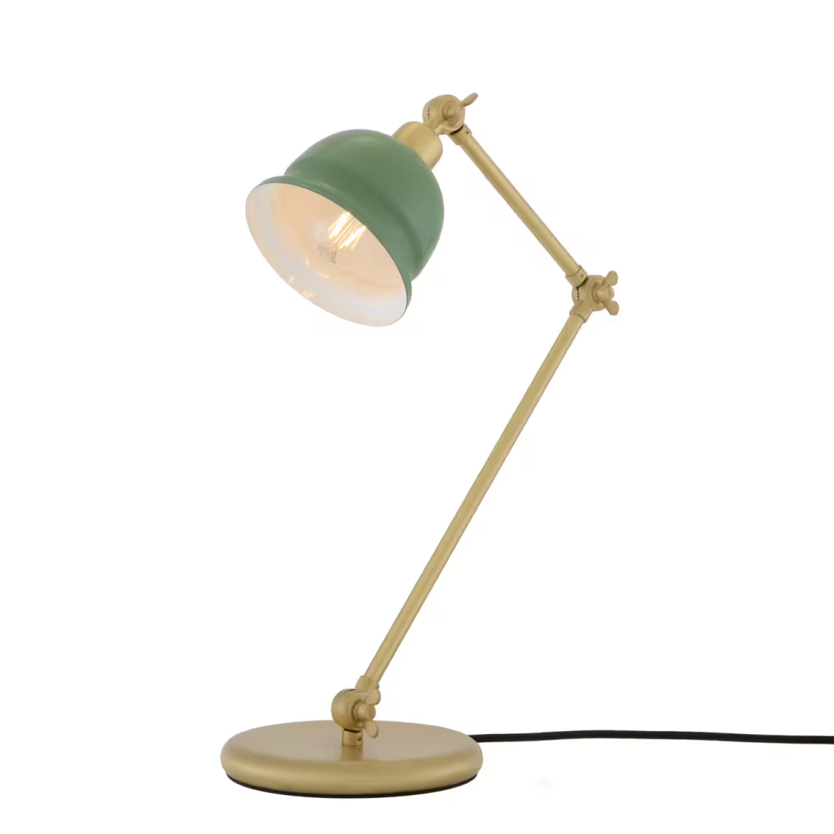 Nico Vintage Brass Table Lamp