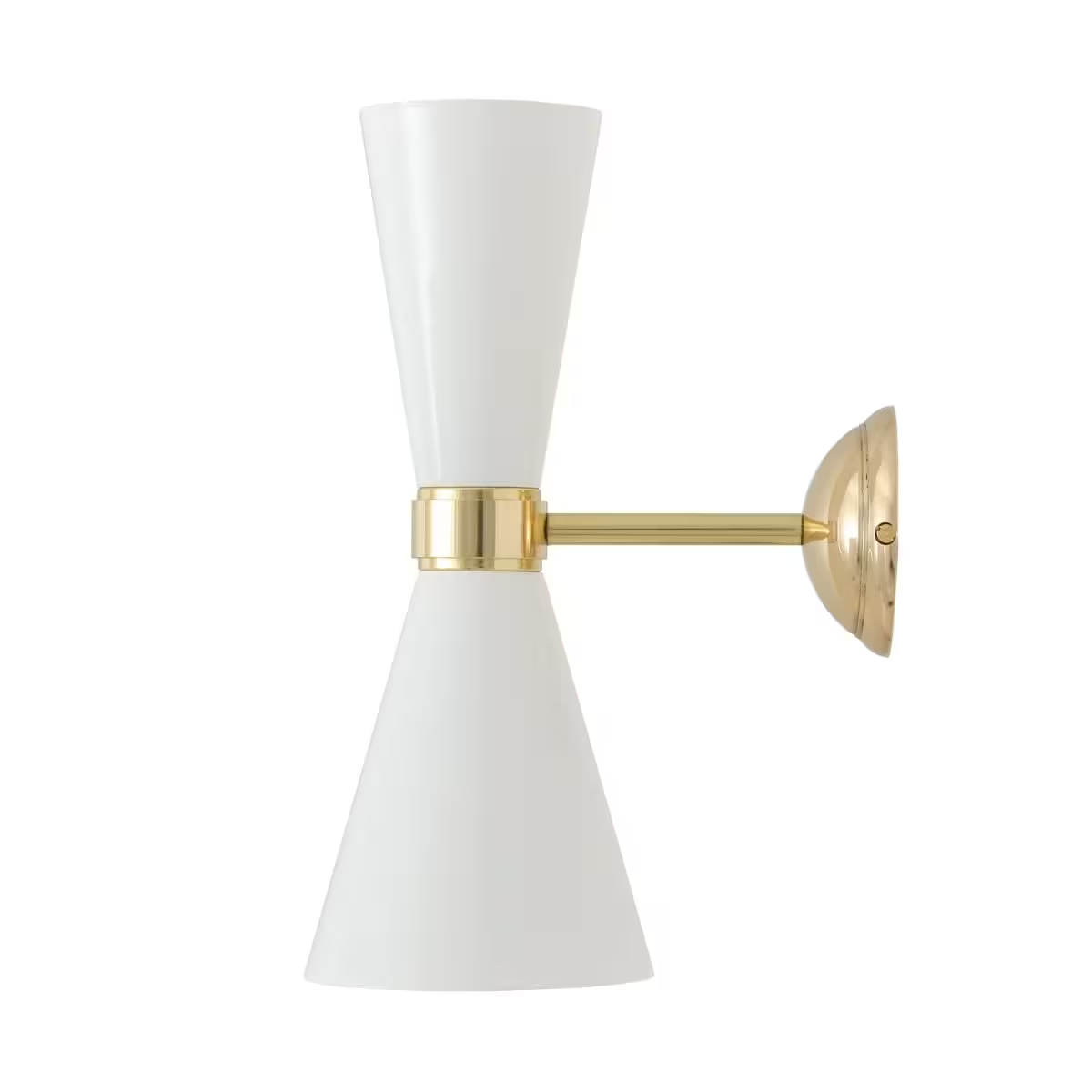 Cairo Mid-Century Double Cone Wall Light