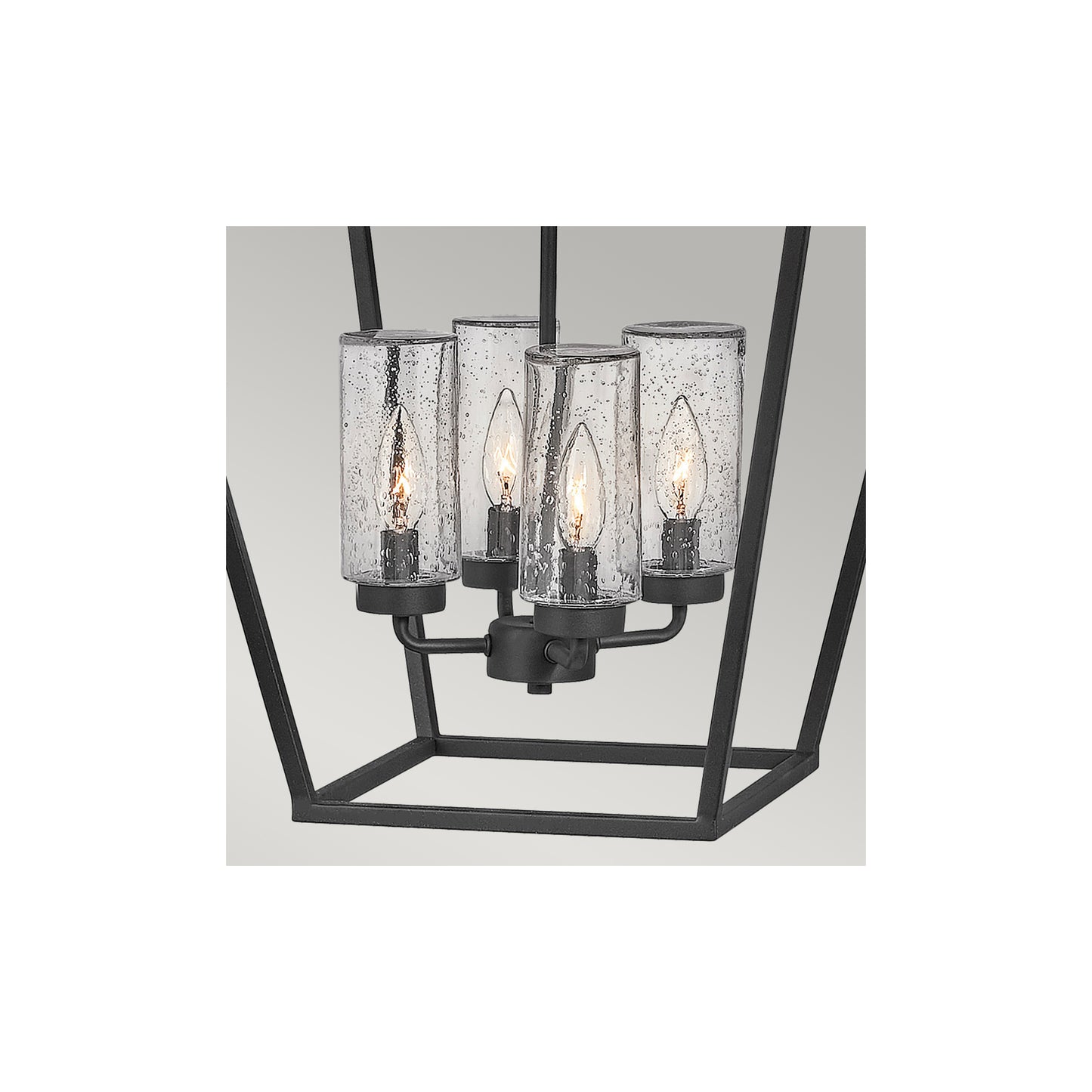 Alford Place 4-Light Outdoor Pendant in Museum Black