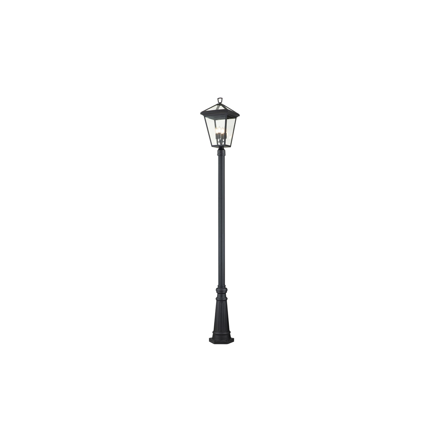 Alford Place 4-Light Lamp Post in Museum Black