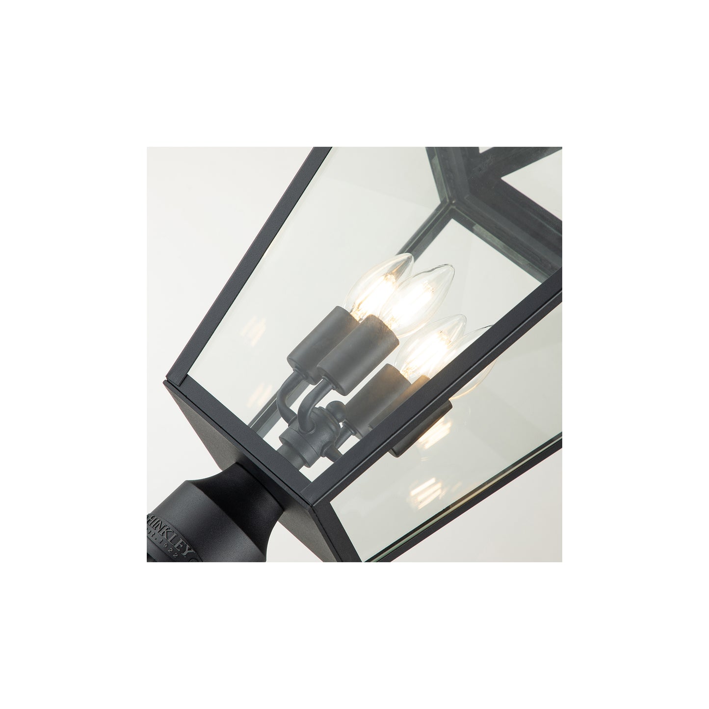 Alford Place 4-Light Lamp Post in Museum Black