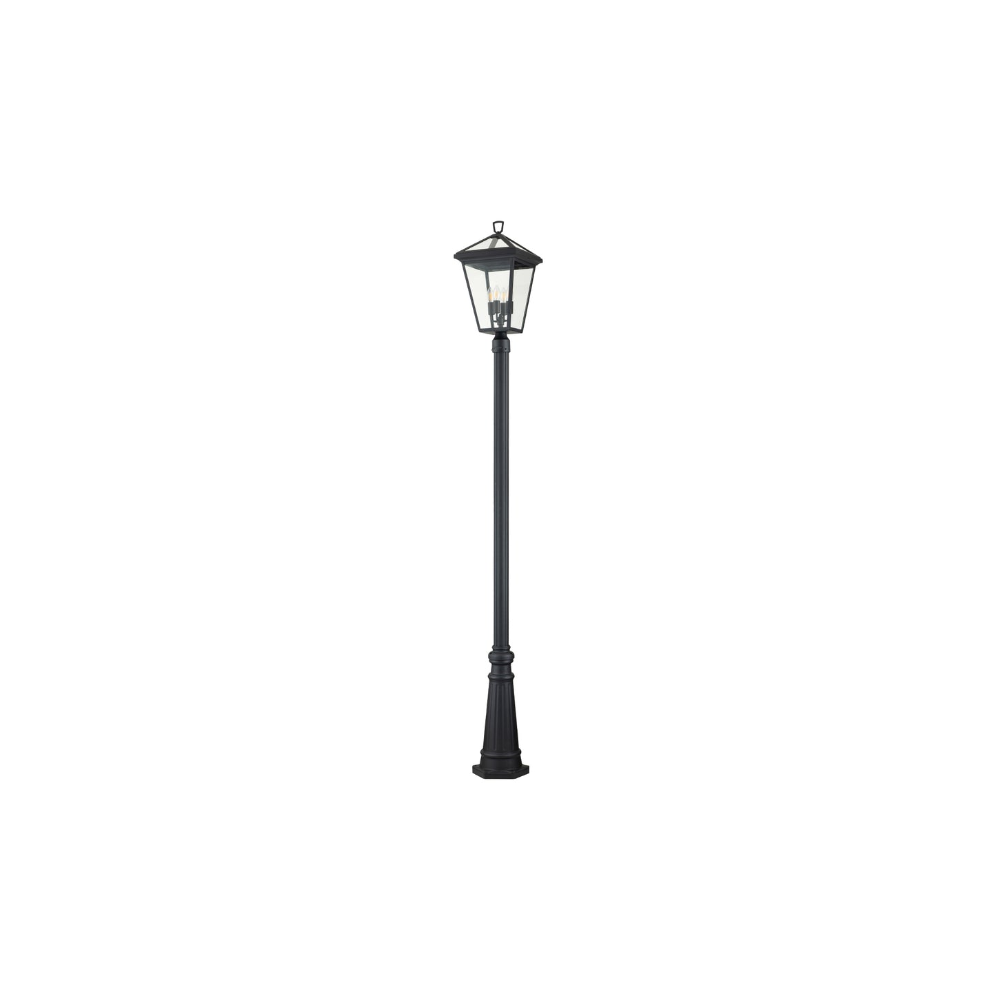 Alford Place 4-Light Lamp Post in Museum Black