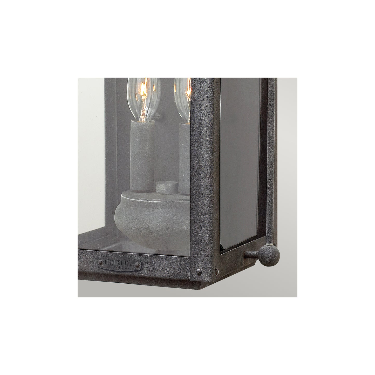 Anchorage 2-Light Wall Lantern in Aged Zinc