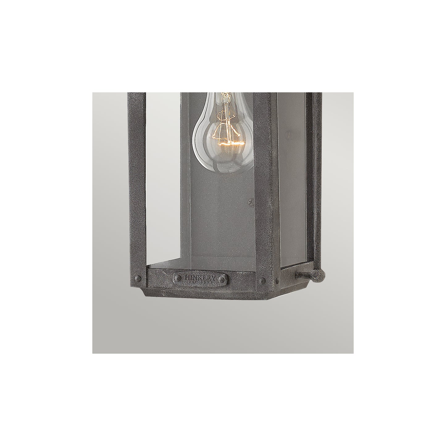 Anchorage 1-Light Wall Lantern in Aged Zinc