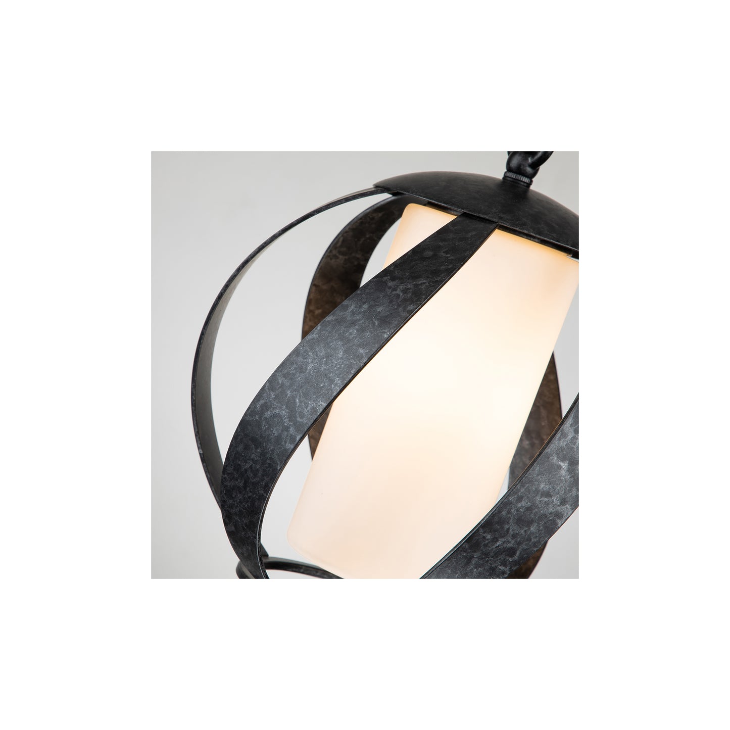 Blacksmith 1-Light Outdoor Pendant in Old Black