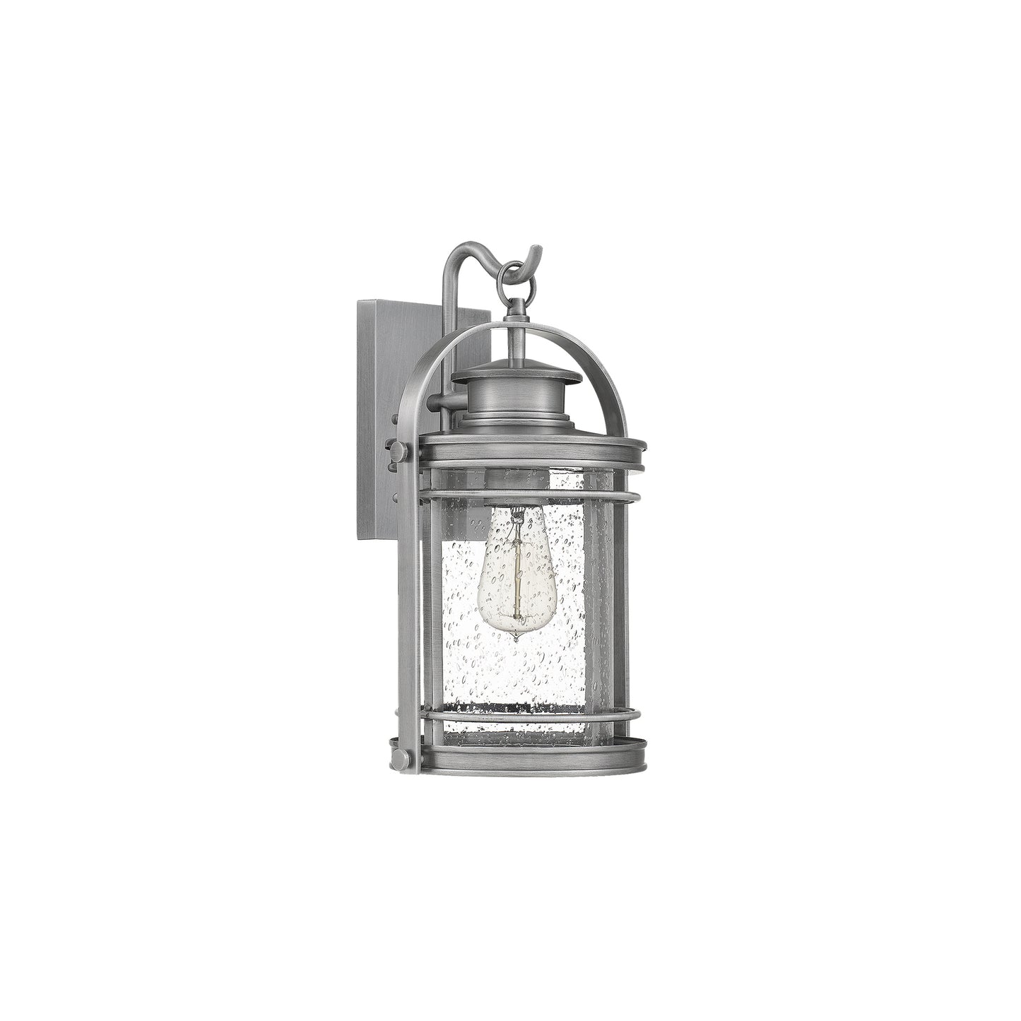 Booker 1-Light Wall Lantern in Industrial Aluminium