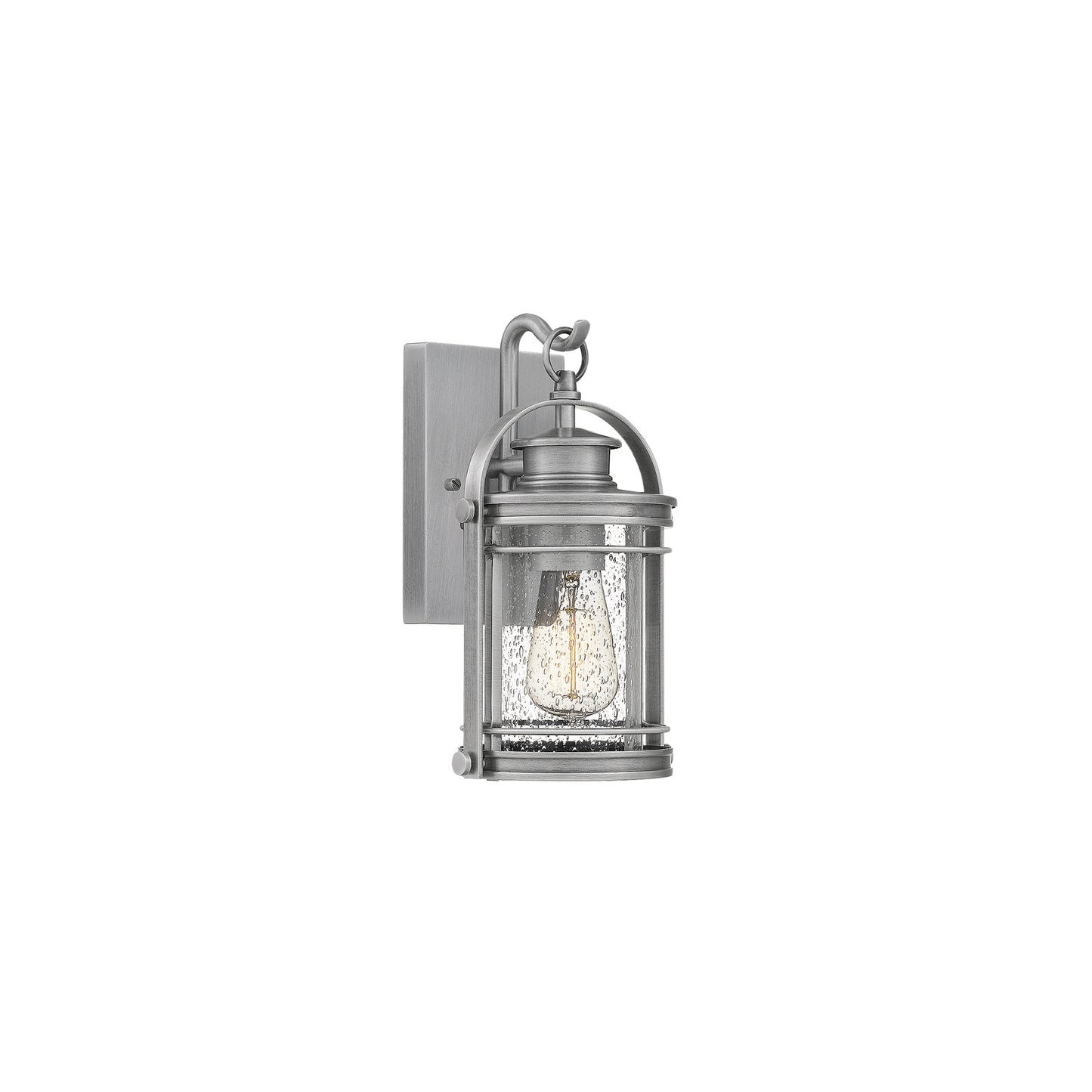 Booker 1-Light Wall Lantern in Industrial Aluminium