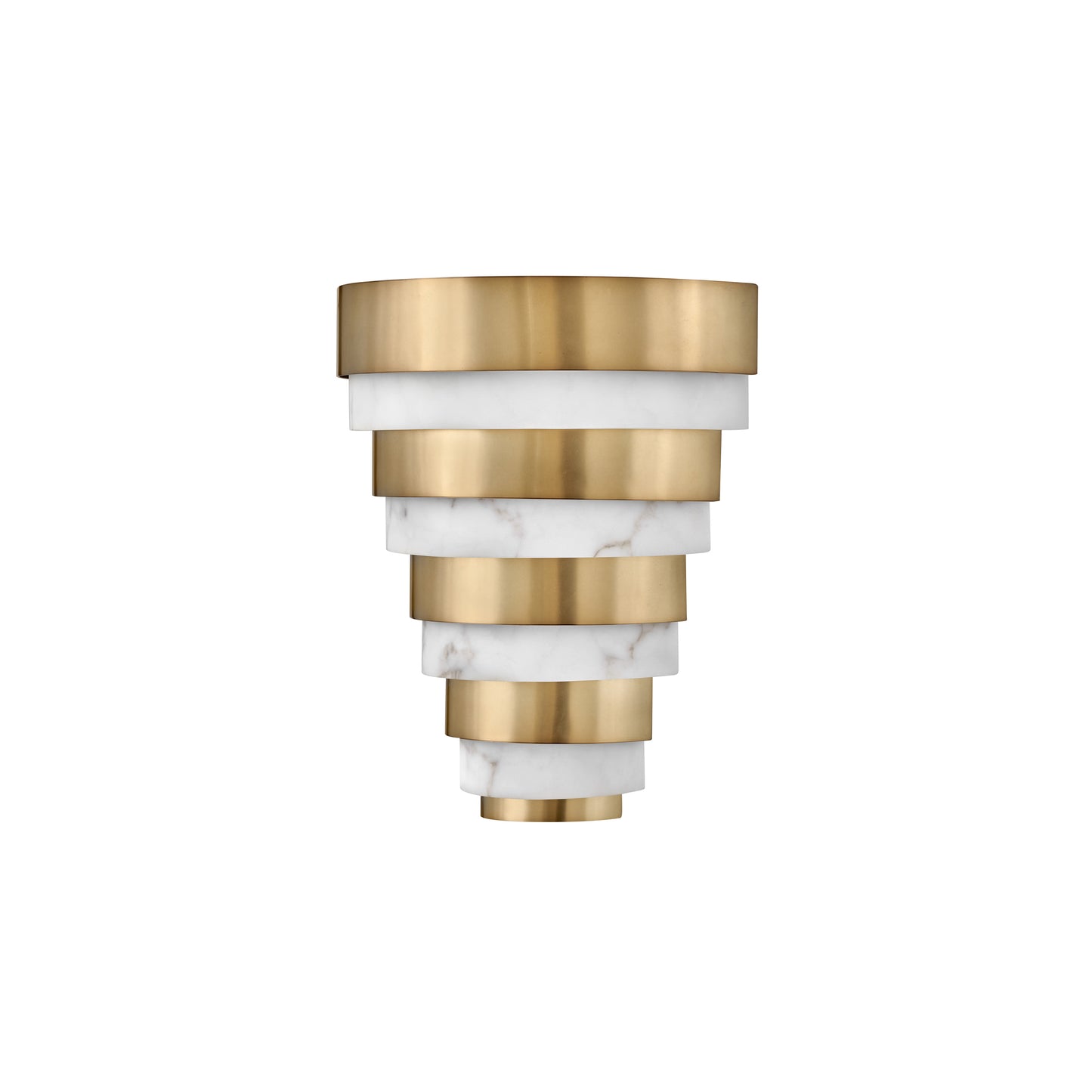 Echelon LED Wall Light in Heritage Brass