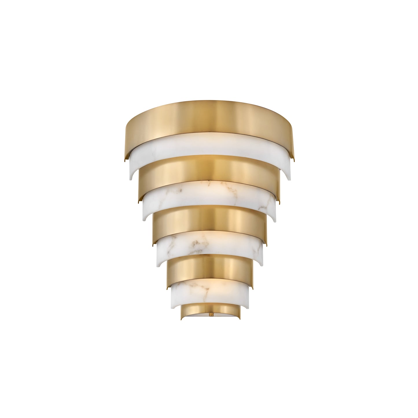 Echelon LED Wall Light in Heritage Brass