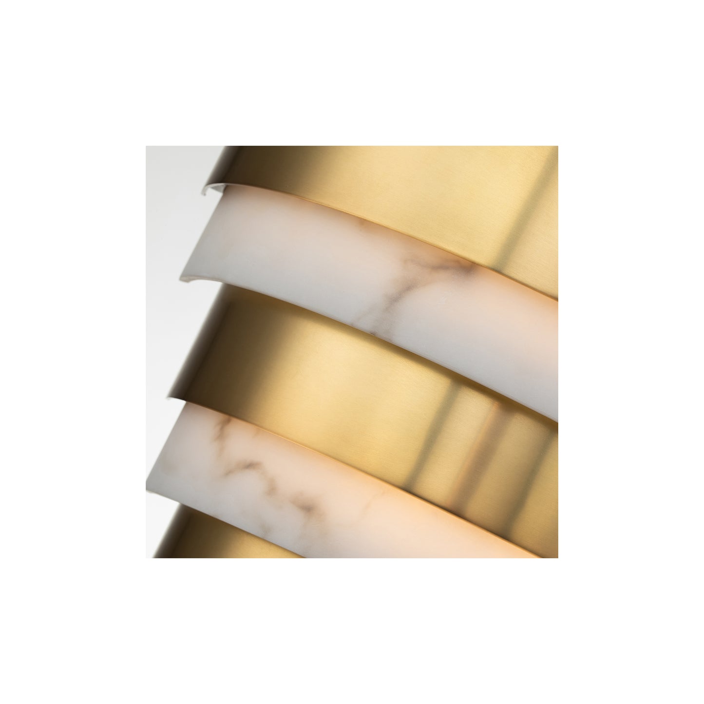 Echelon LED Wall Light in Heritage Brass