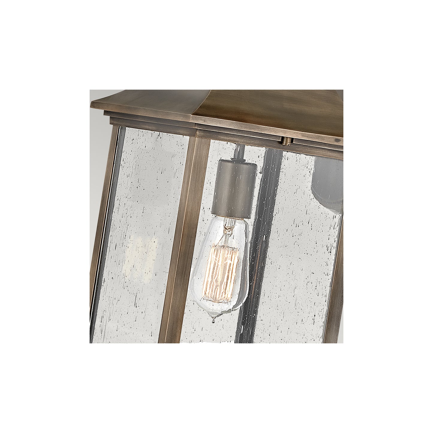 Grant 1-Light Wall Lantern in Burnished Bronze