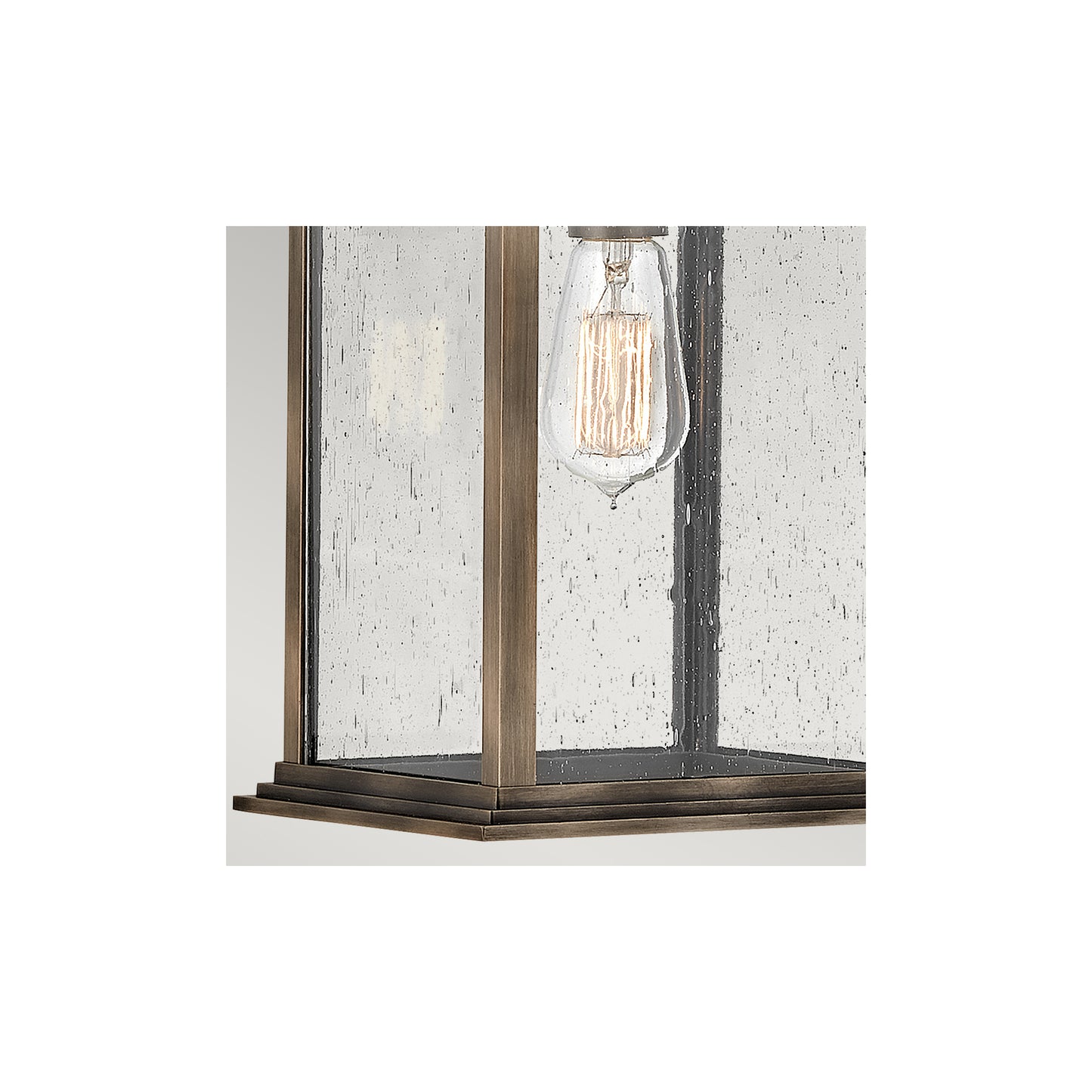 Grant 1-Light Wall Lantern in Burnished Bronze