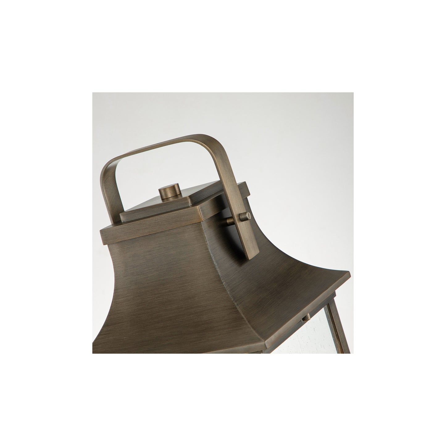 Grant 1-Light Large Pedestal Lantern in Burnished Bronze