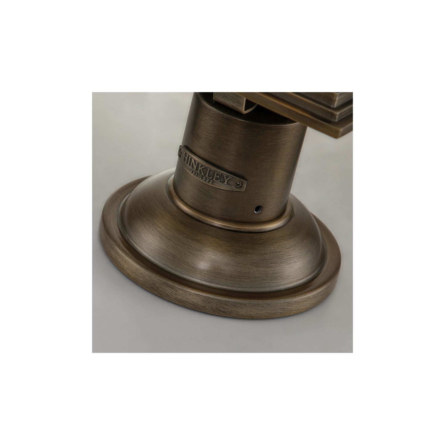 Grant 1-Light Large Pedestal Lantern in Burnished Bronze