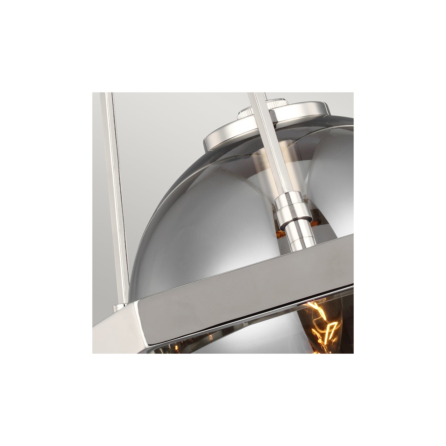 Harper 1-Light Pendant in Polished Nickel